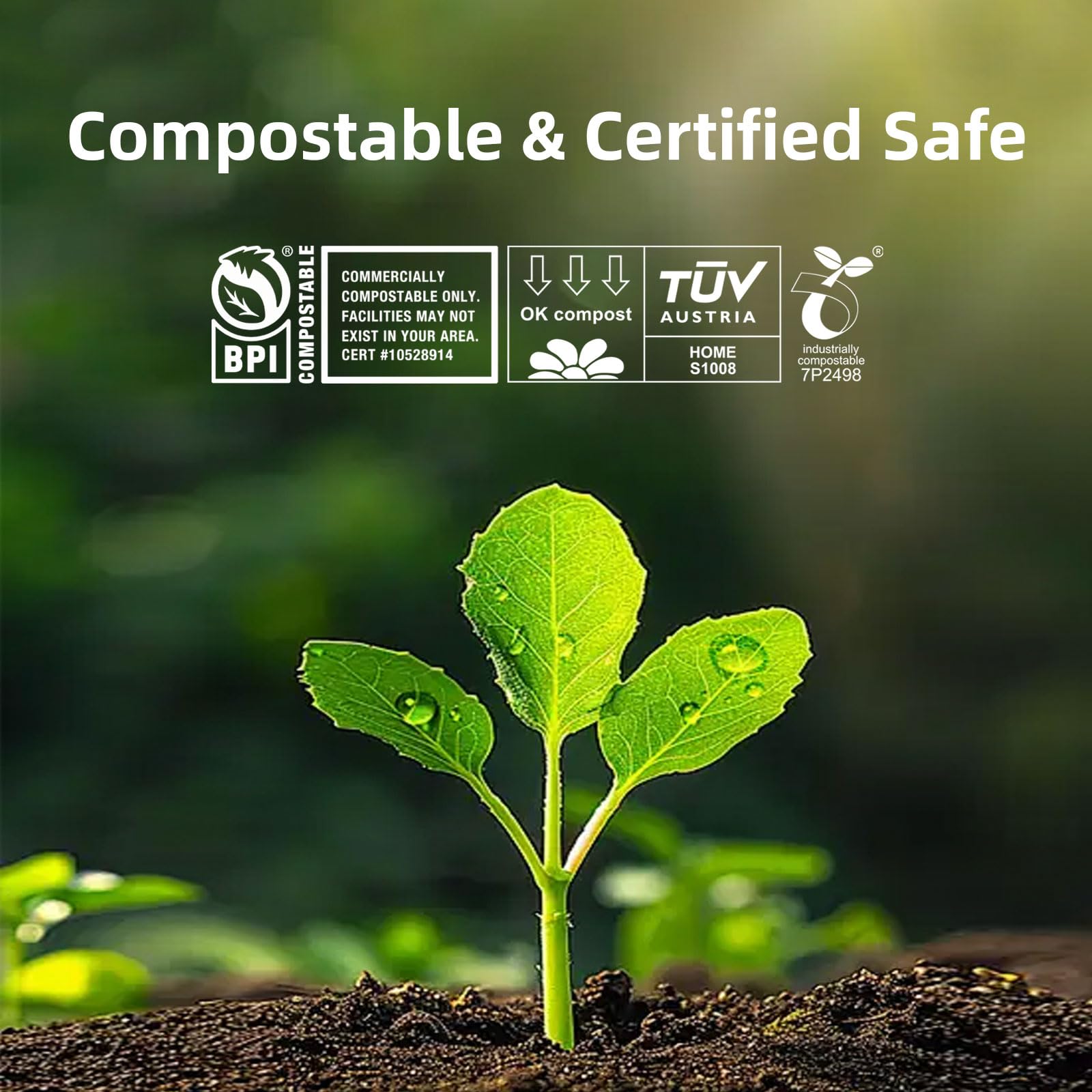 Compostable Trash Bags (50 Count)
