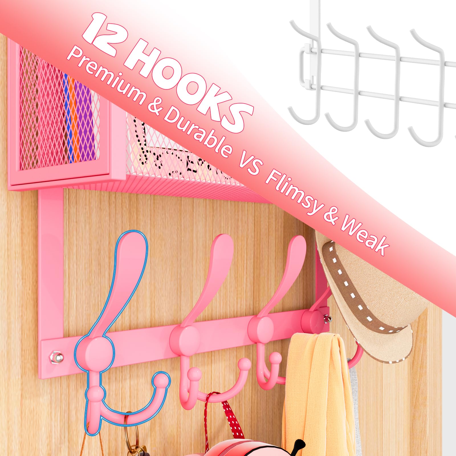 Over The Door Hooks Organizer