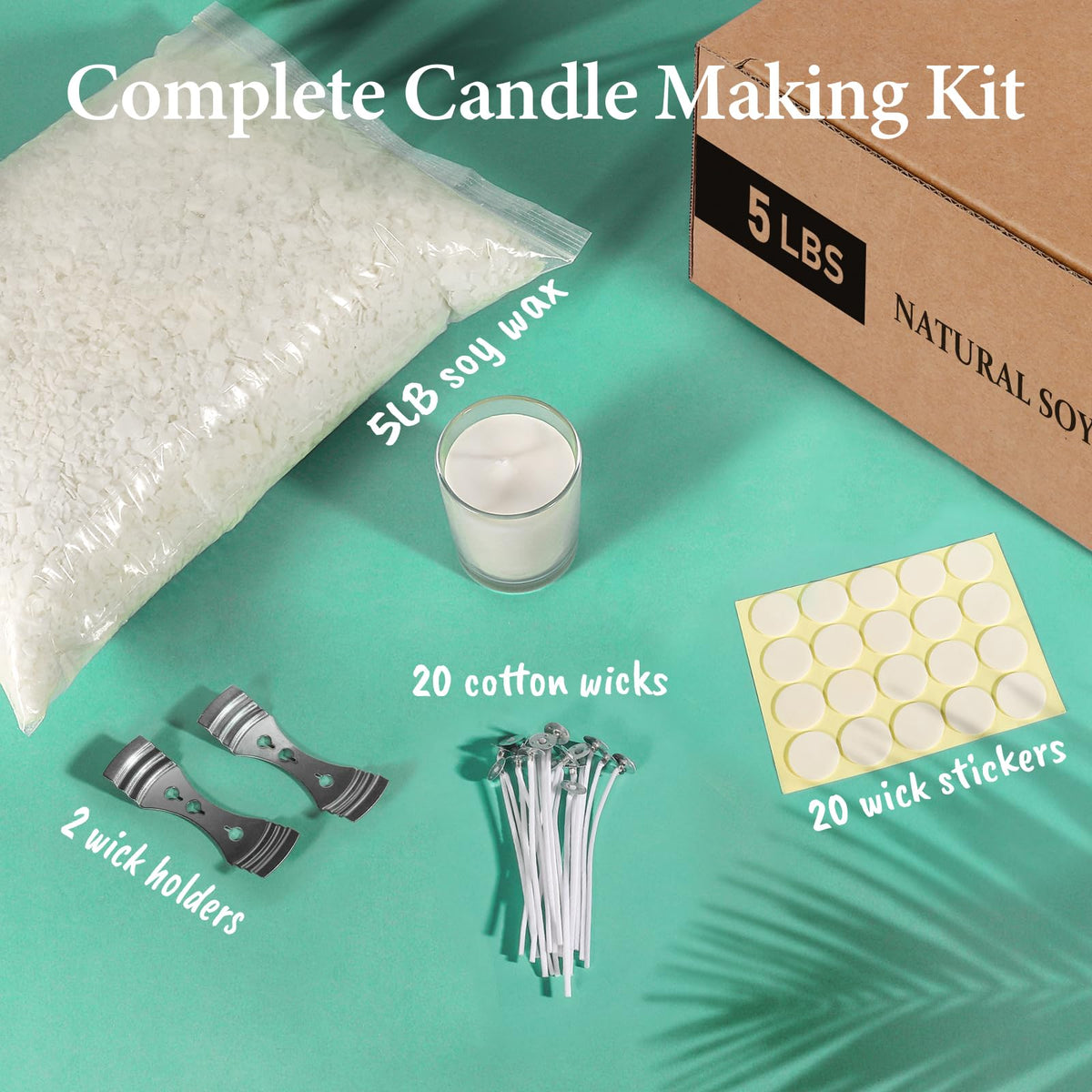 5 lbs Soy Candle Wax for Candle Making (80 Ounce)