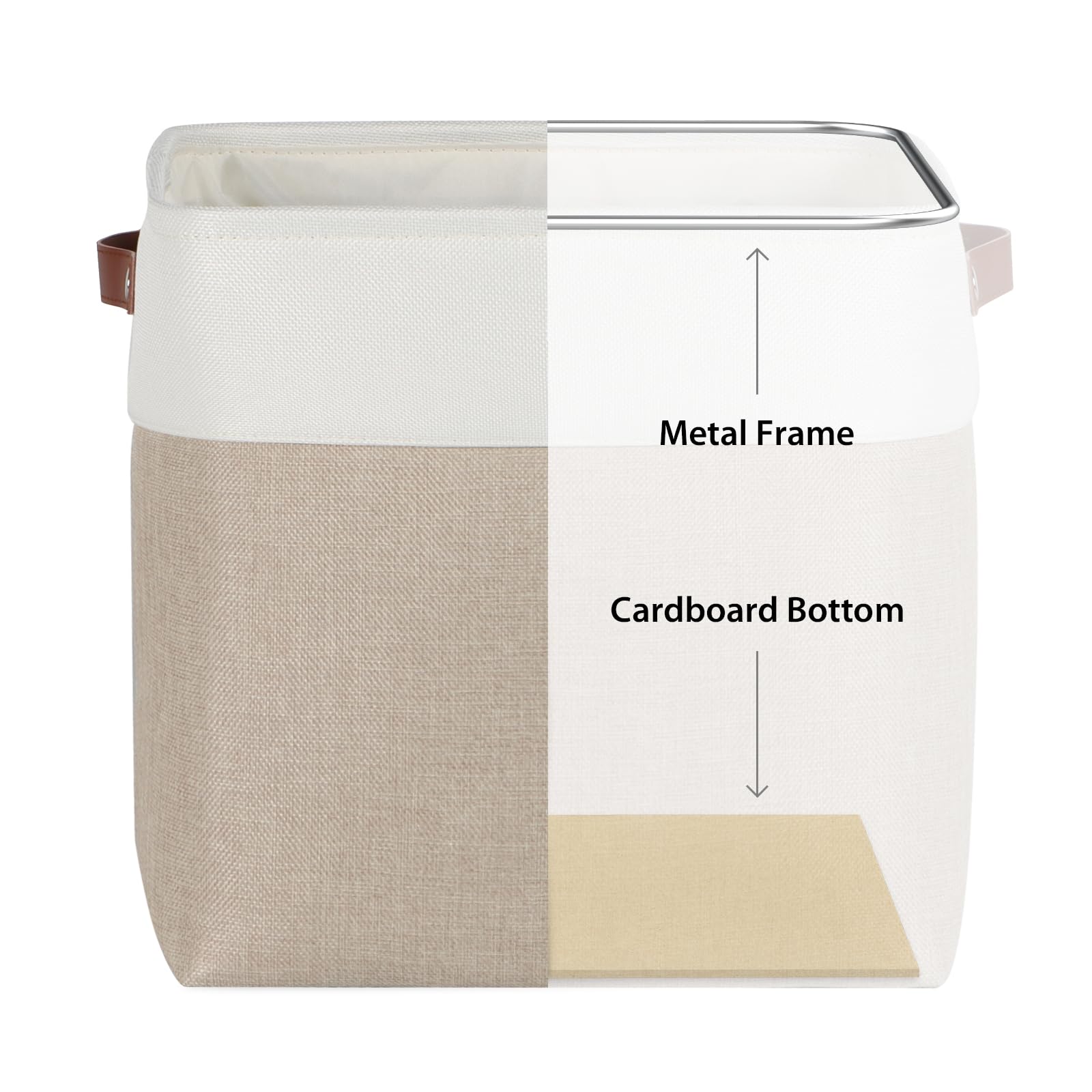 Fabric Cube Storage Baskets for Shelves 13 Inch (4 Count)