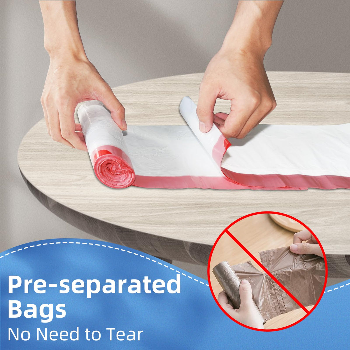 13.2 Gallon Tall Kitchen Drawstring Trash Bags (120 Count)