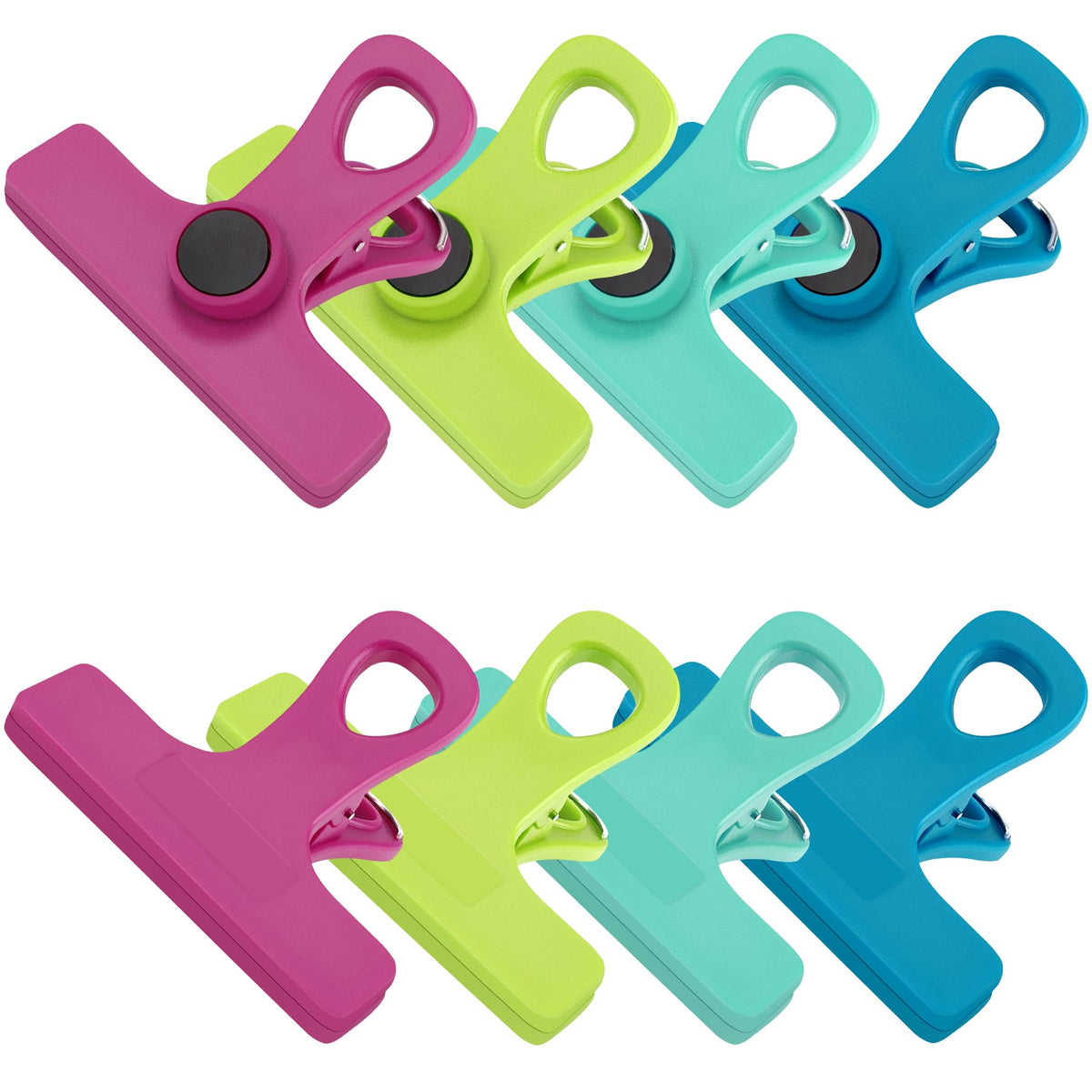Chip Clips Magnetic Bag Clips with Air Tight Seal for Food Storage (8 Count)