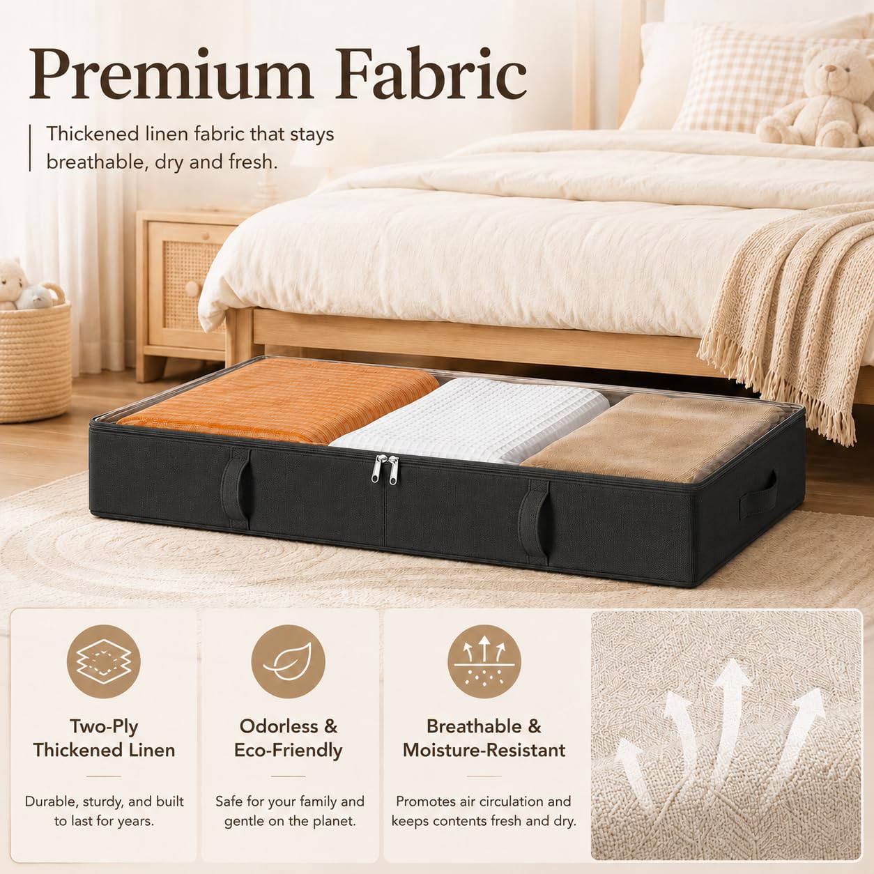 Side Supported Under Bed Storage Containers (2 Count)