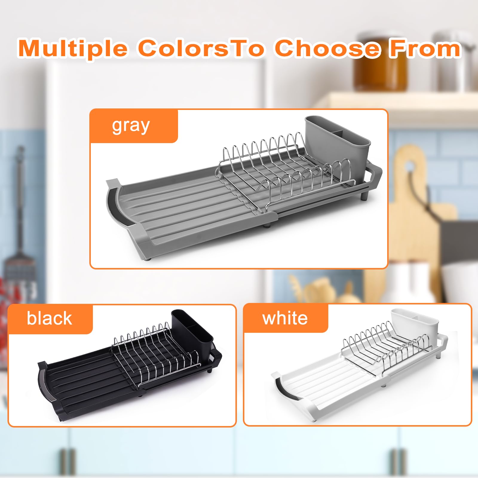 Dish Drying Rack Compact Expandable