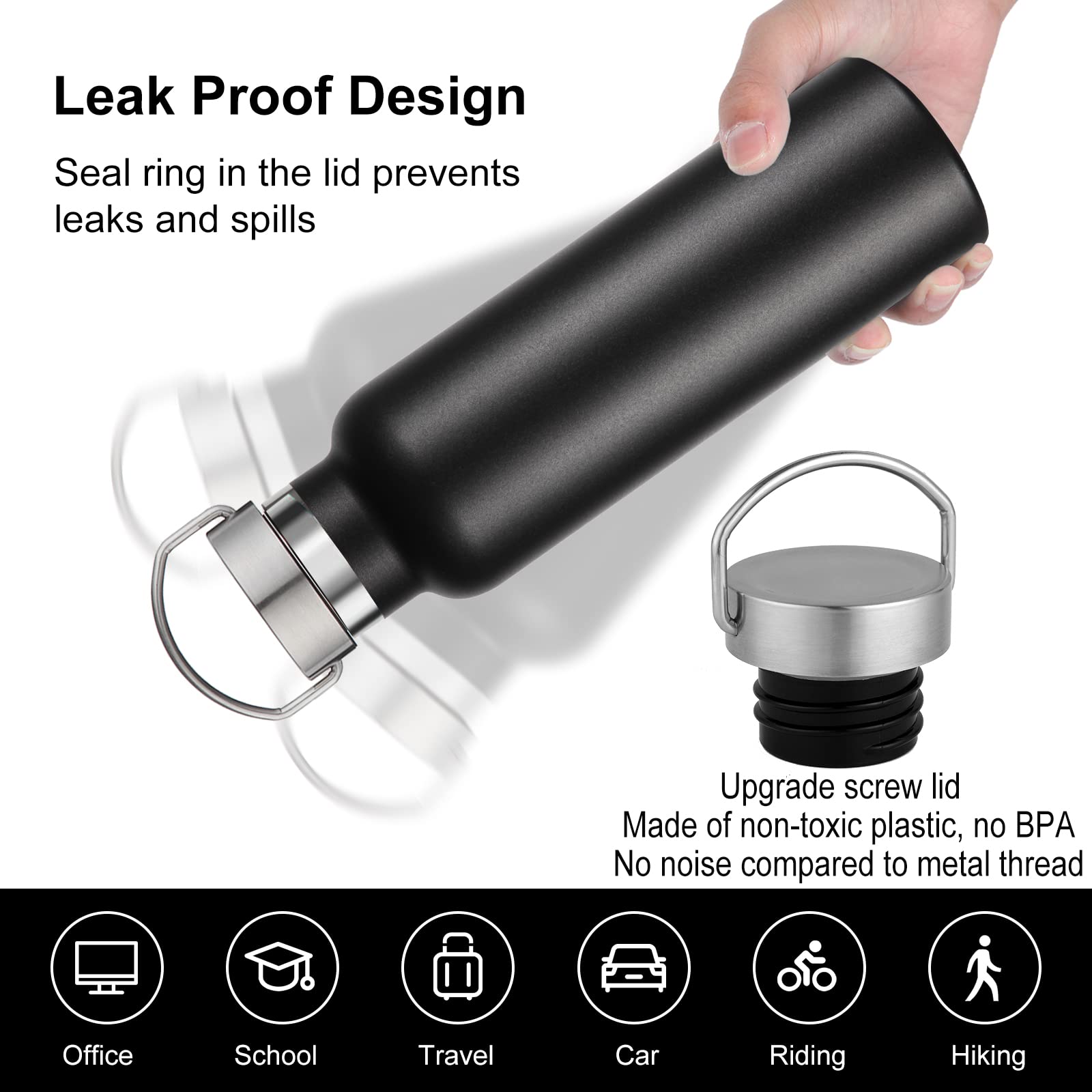 20 oz Insulated Water Bottles (8 Count)