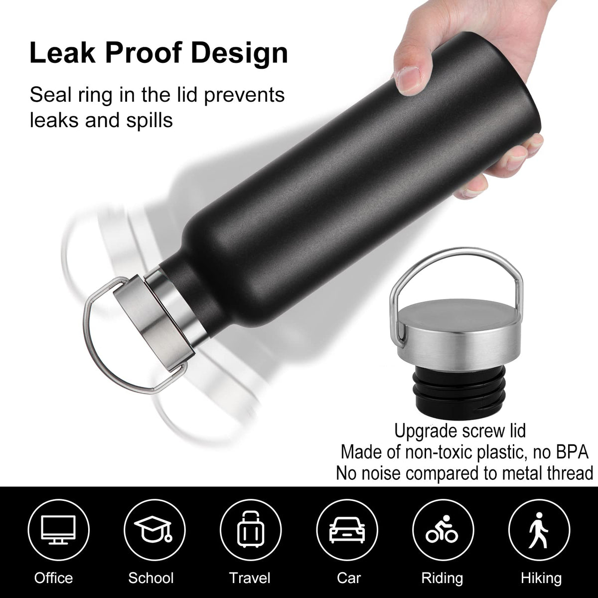 20 oz Insulated Water Bottles Bulk 4 Pack