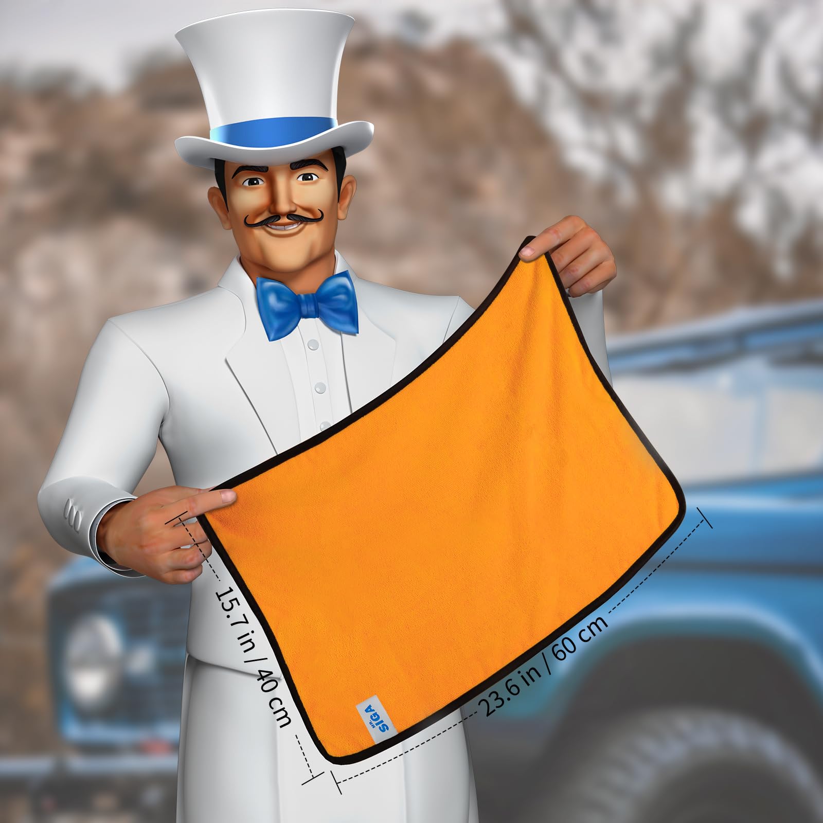 Professional Microfiber Towels for Cars (6 Count)