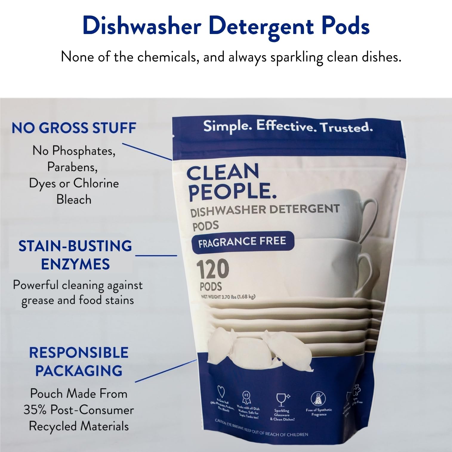 Clean People Dishwasher Pods (120 Count)