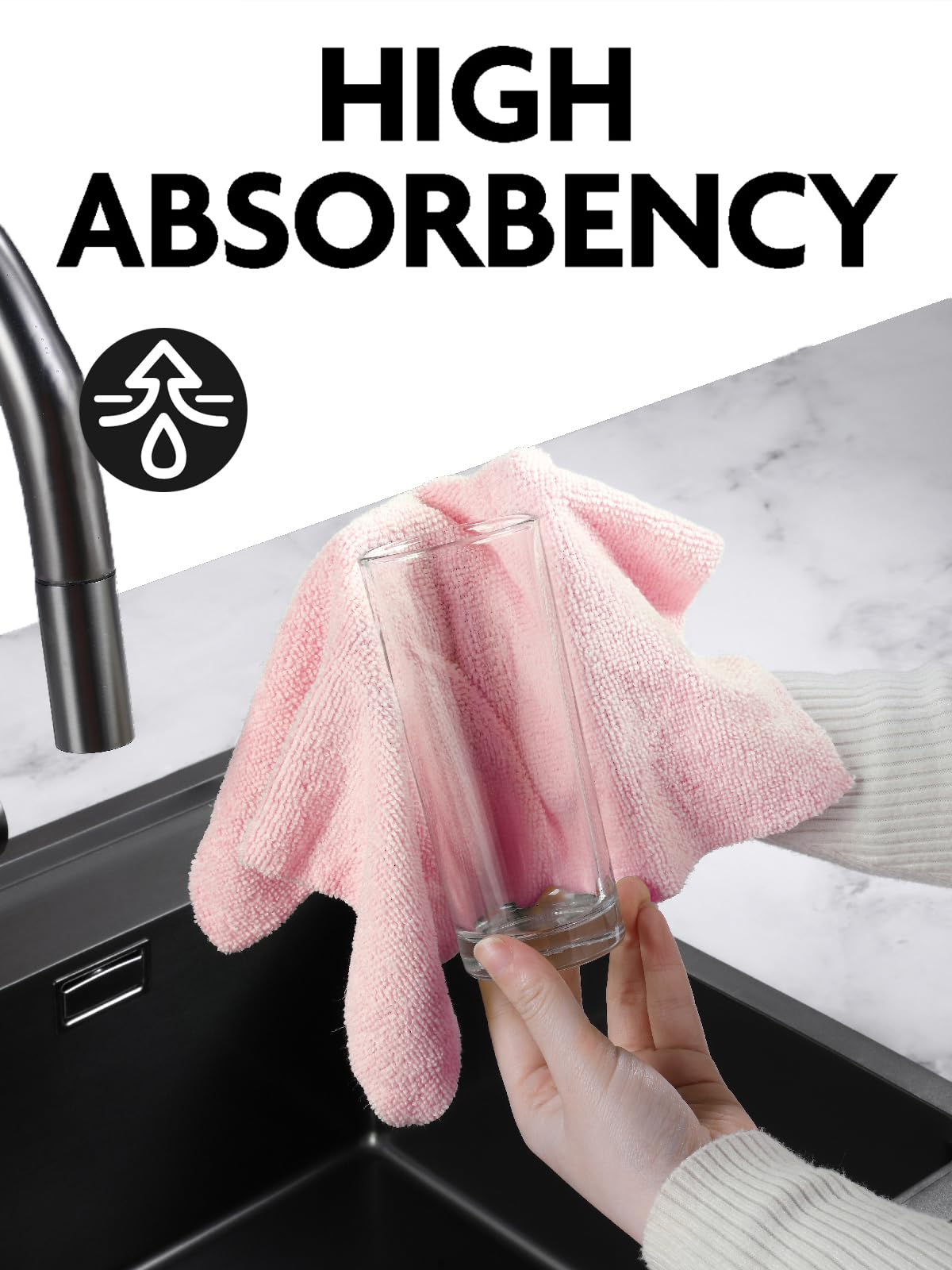 Microfiber Cleaning Cloth Roll (75 Count)