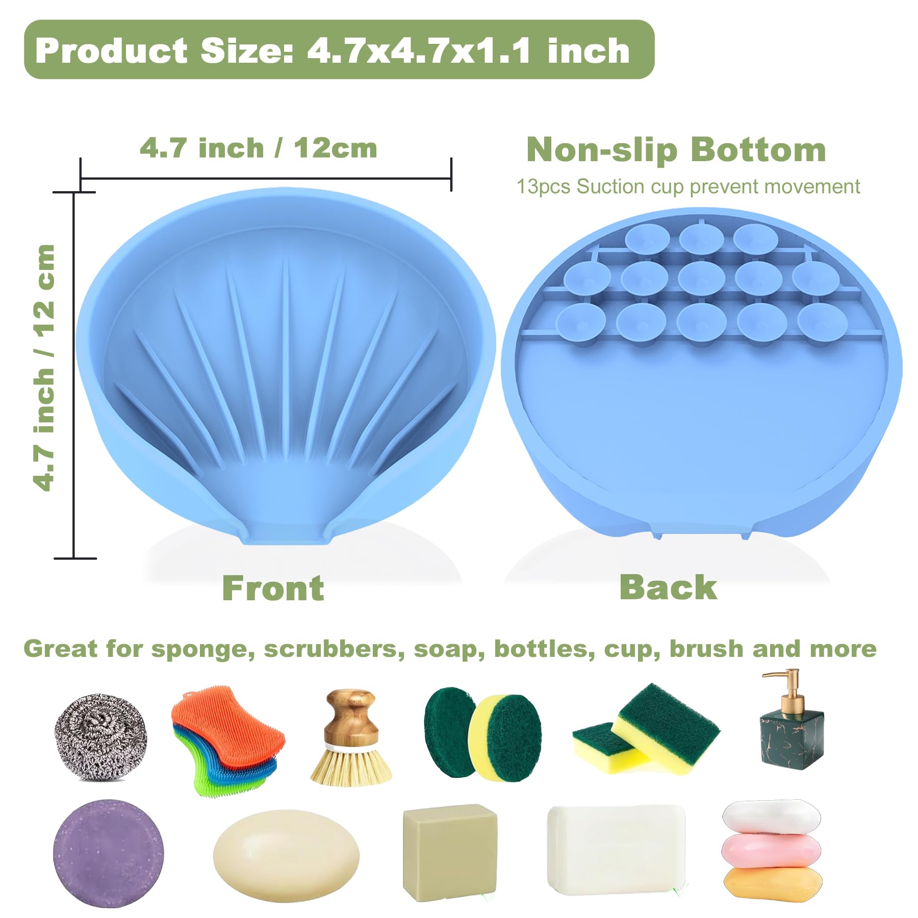 Self Draining Soap Dish