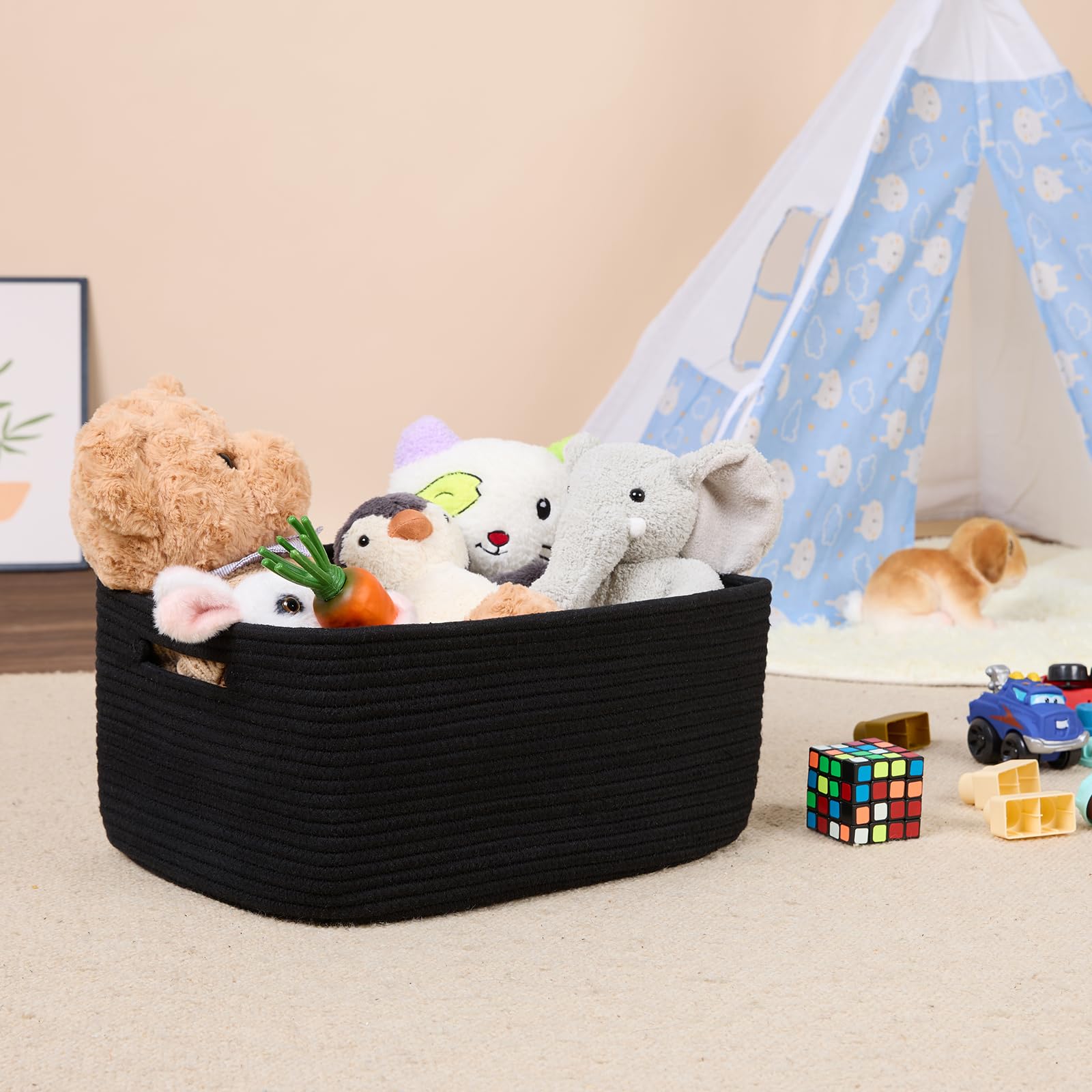 Large Storage Baskets for Shelves (3 Count)
