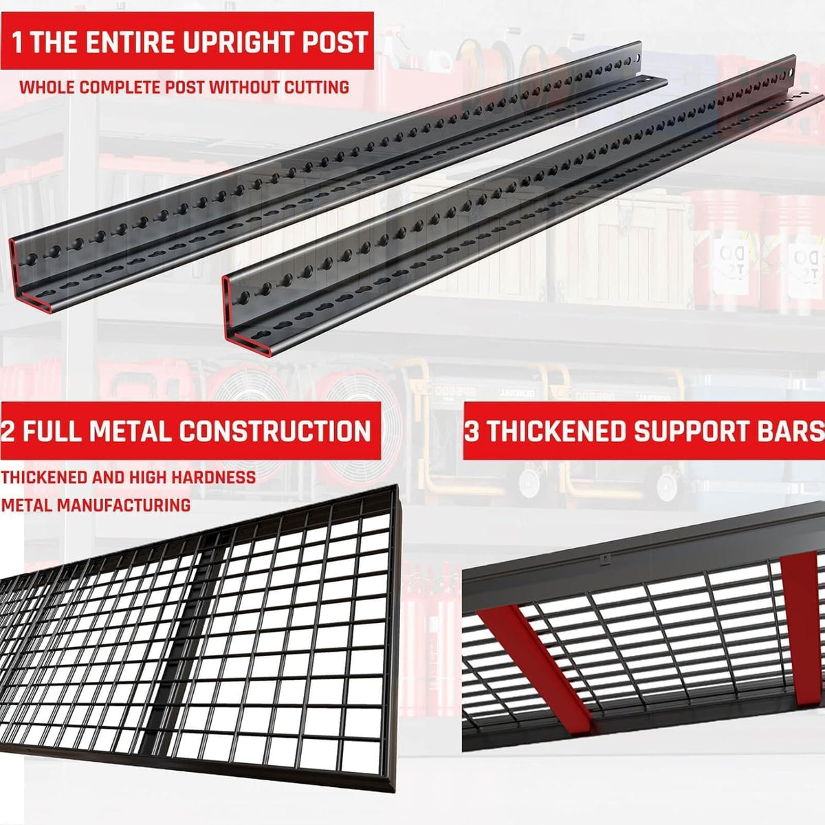 36" Deep Garage Shelving Heavy Duty