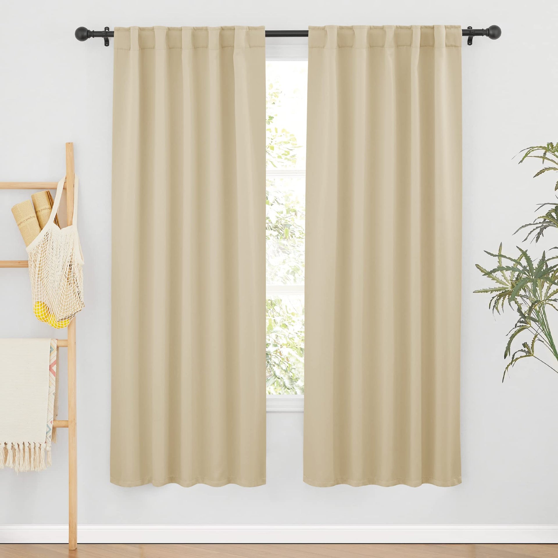 Blackout Curtains 72 inches Long for Bedroom (2 Count)