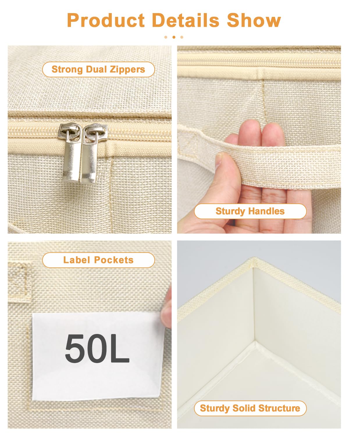 6 inch Tall Sturdy Under Bed Storage Box (2 Count)
