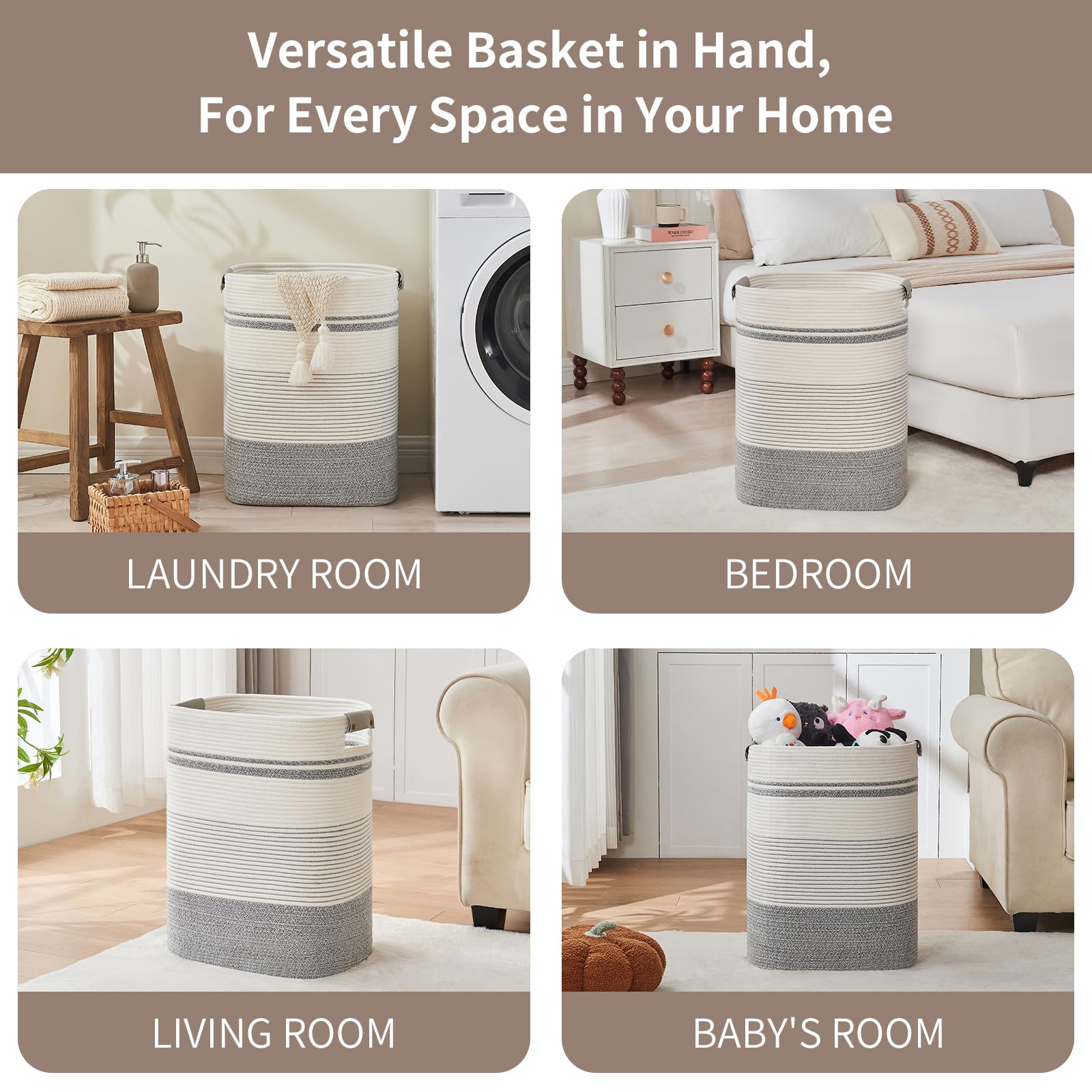 Laundry Basket with Handles
