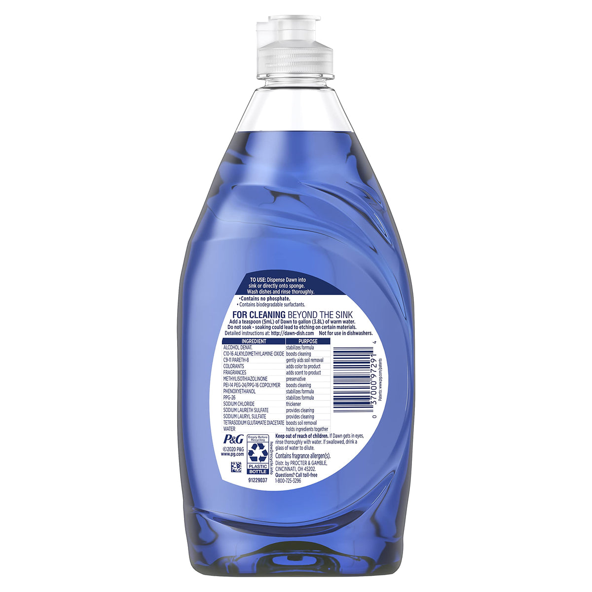 Dawn Platinum Dishwashing Liquid Dish Soap (16.2 Fl Oz)