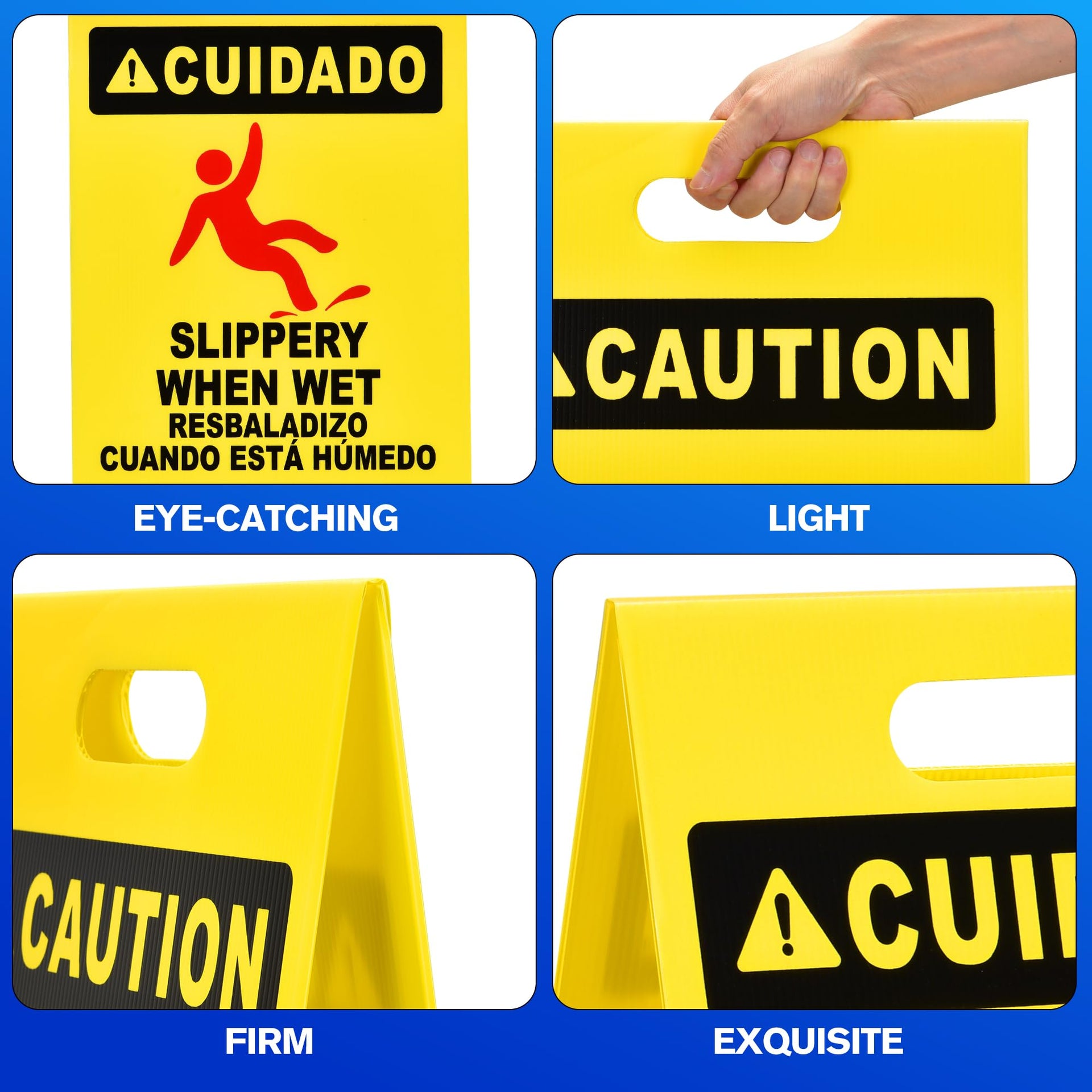 MATTHEW CLEANING 19'' Industrial Wet Floor Sign 3 Pack 2 (3 Count)