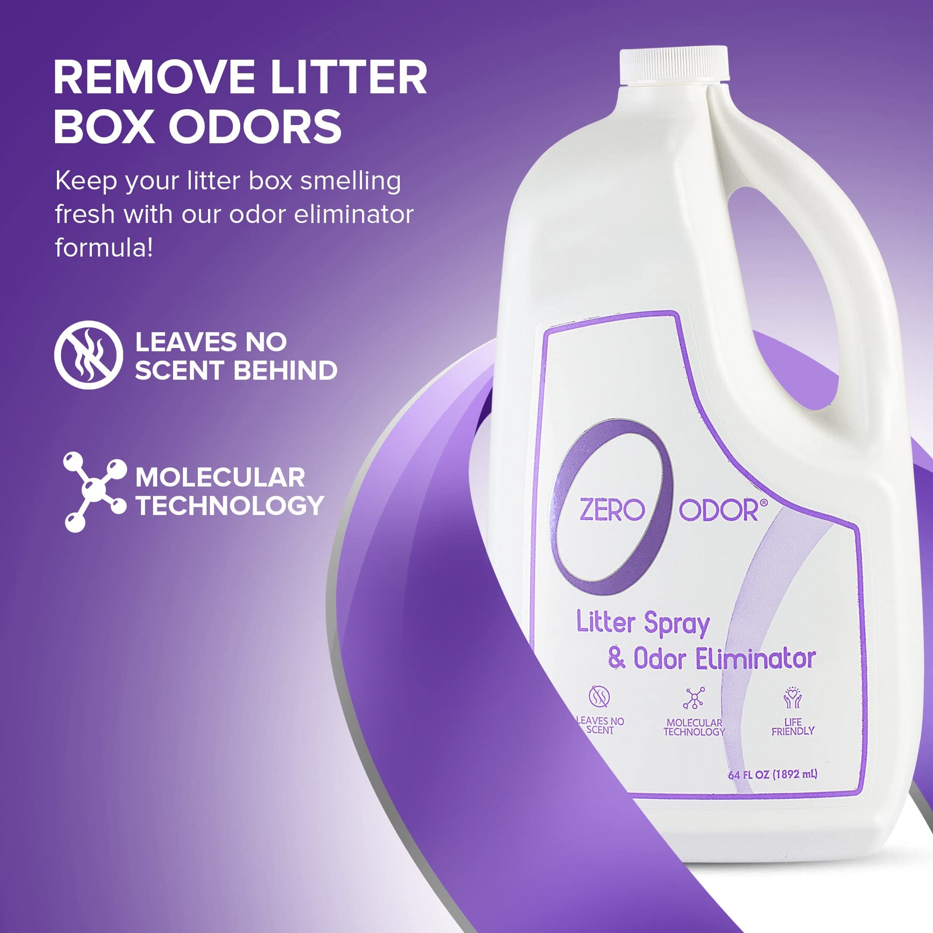 Litter Box Odor Eliminator Refill (64 Fl Oz)