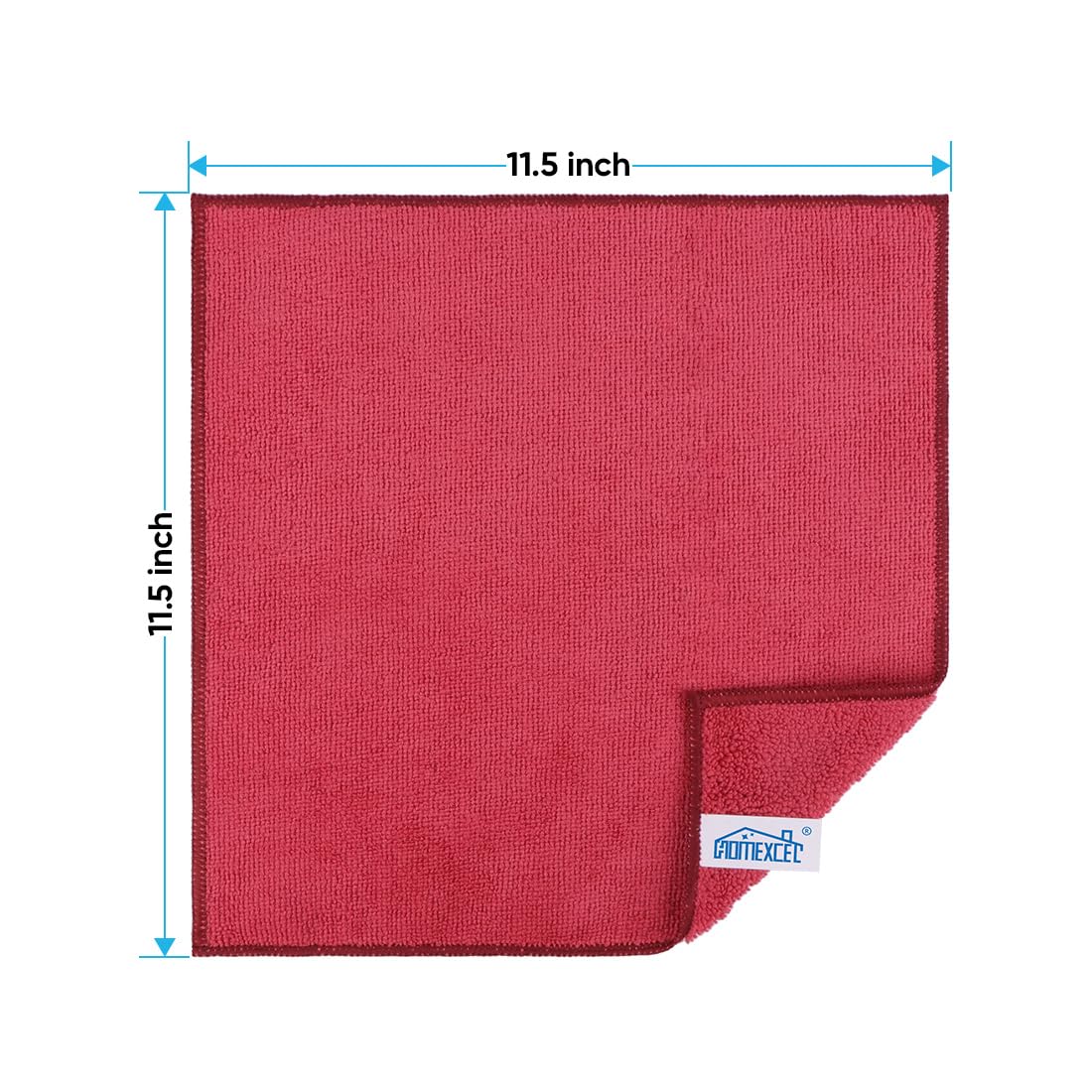 Red Microfiber Cleaning Cloth (12 Count)