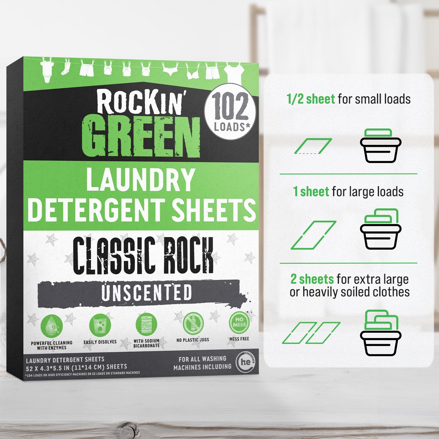 Natural Laundry Sheets (102 Count)