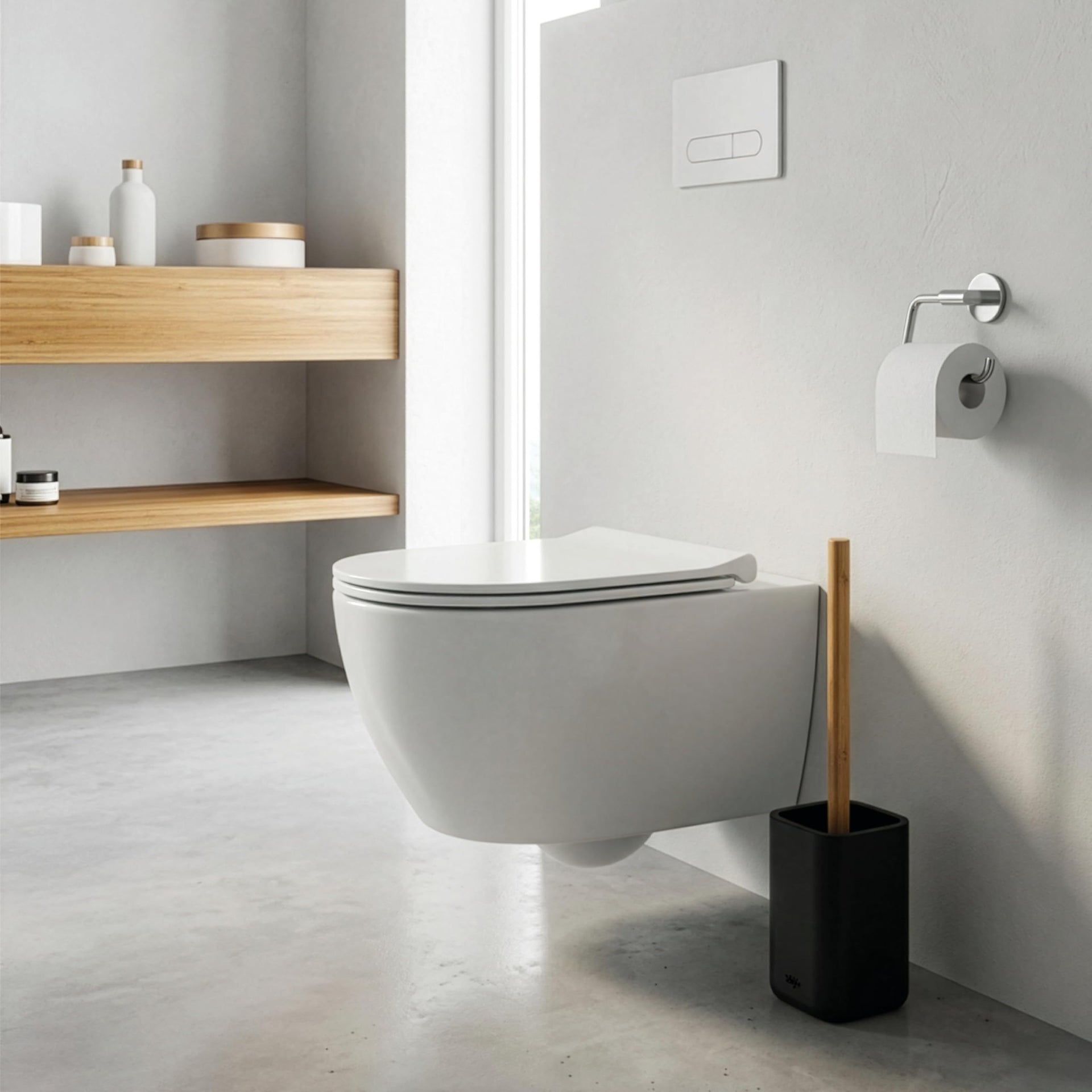 Zense Toilet Brush and Holder Set