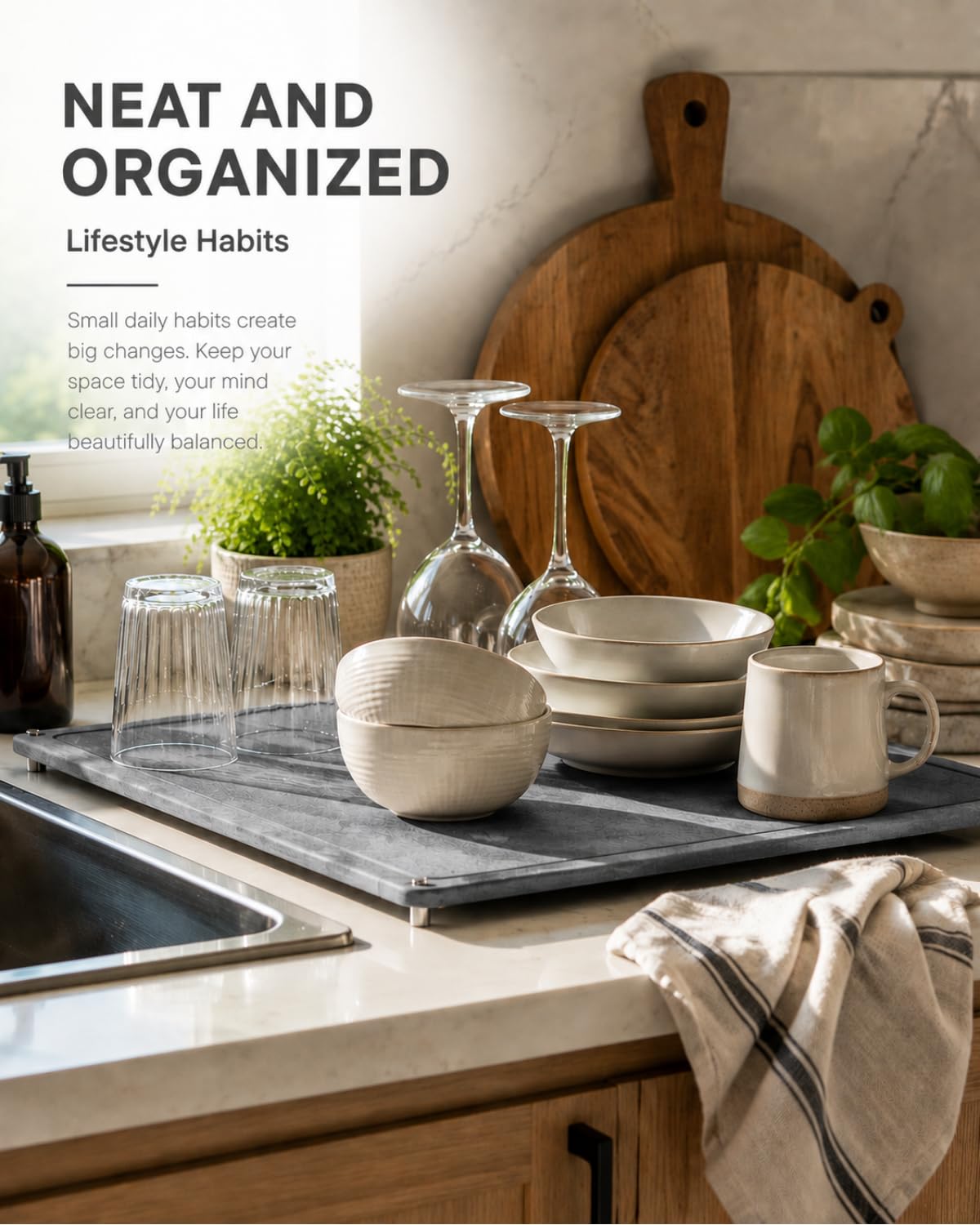 Diatomaceous Earth Dish Drying Mat