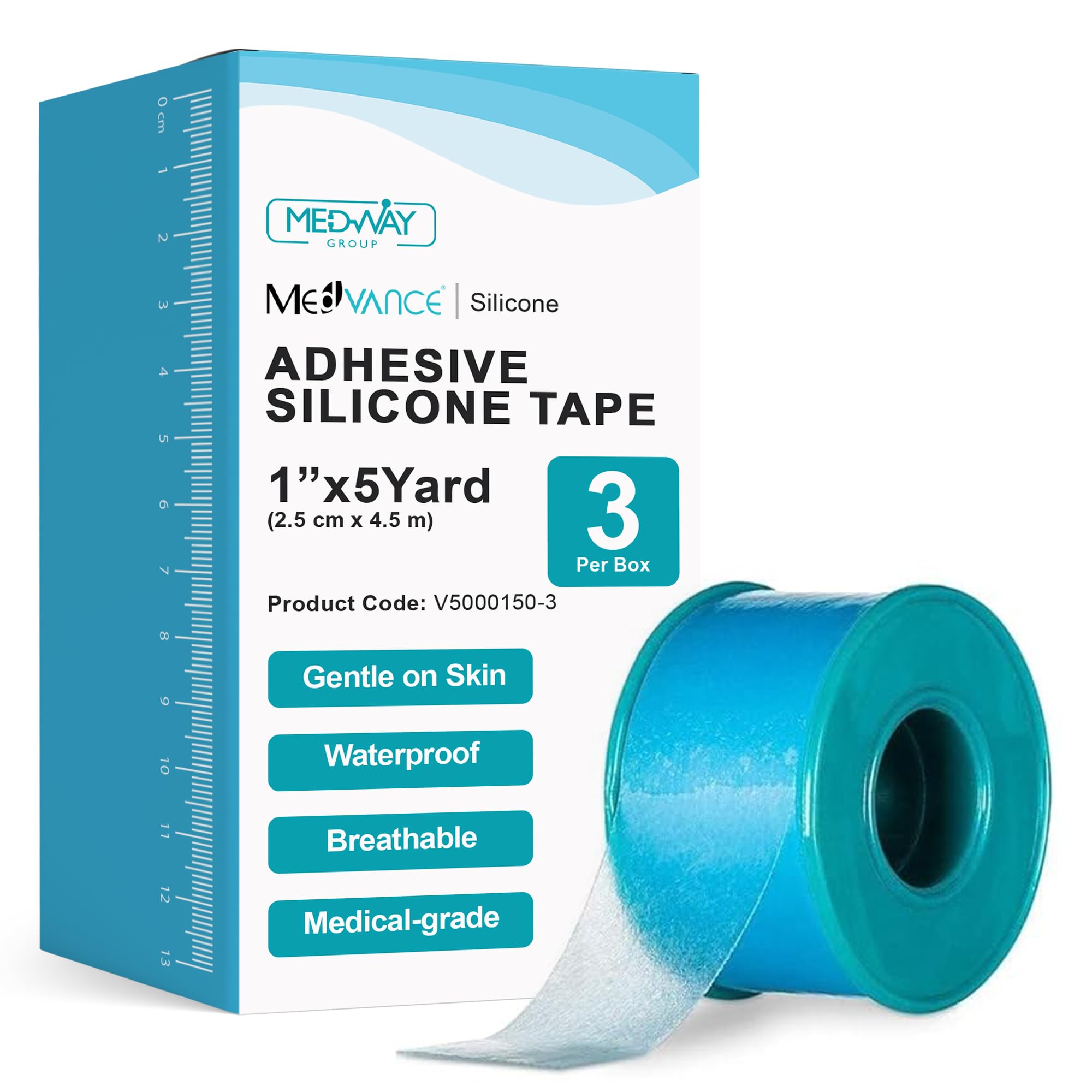 Silicone Adhesive Medical Tape (3 Count)
