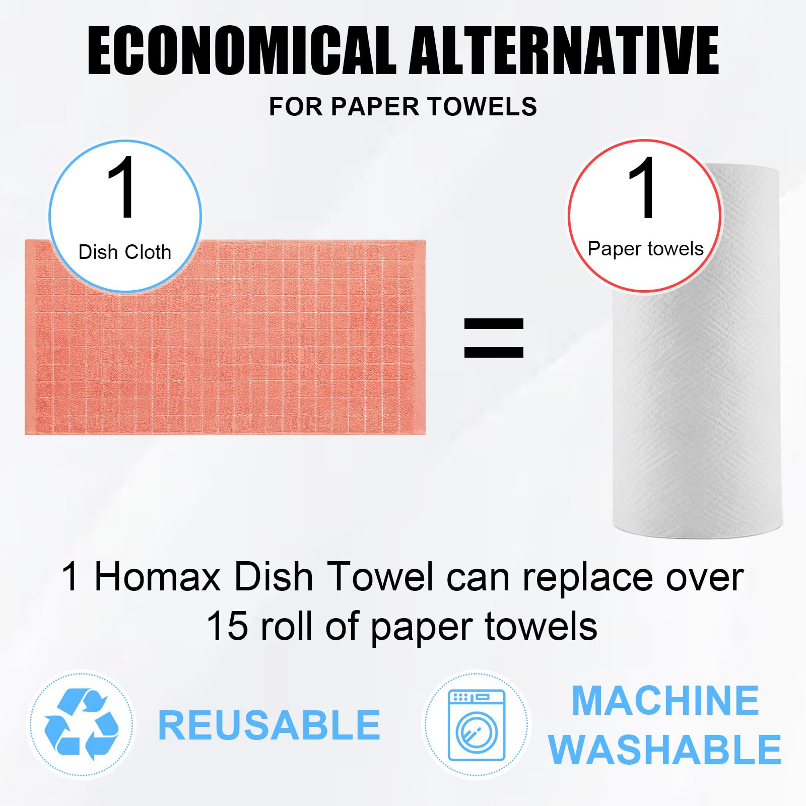 100% Cotton Terry Kitchen Towels (12 Count)
