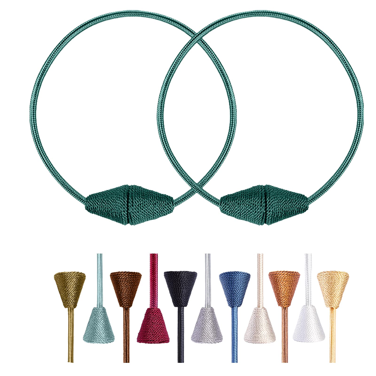 2 PCS Magnetic Curtain Tiebacks (2 Count)