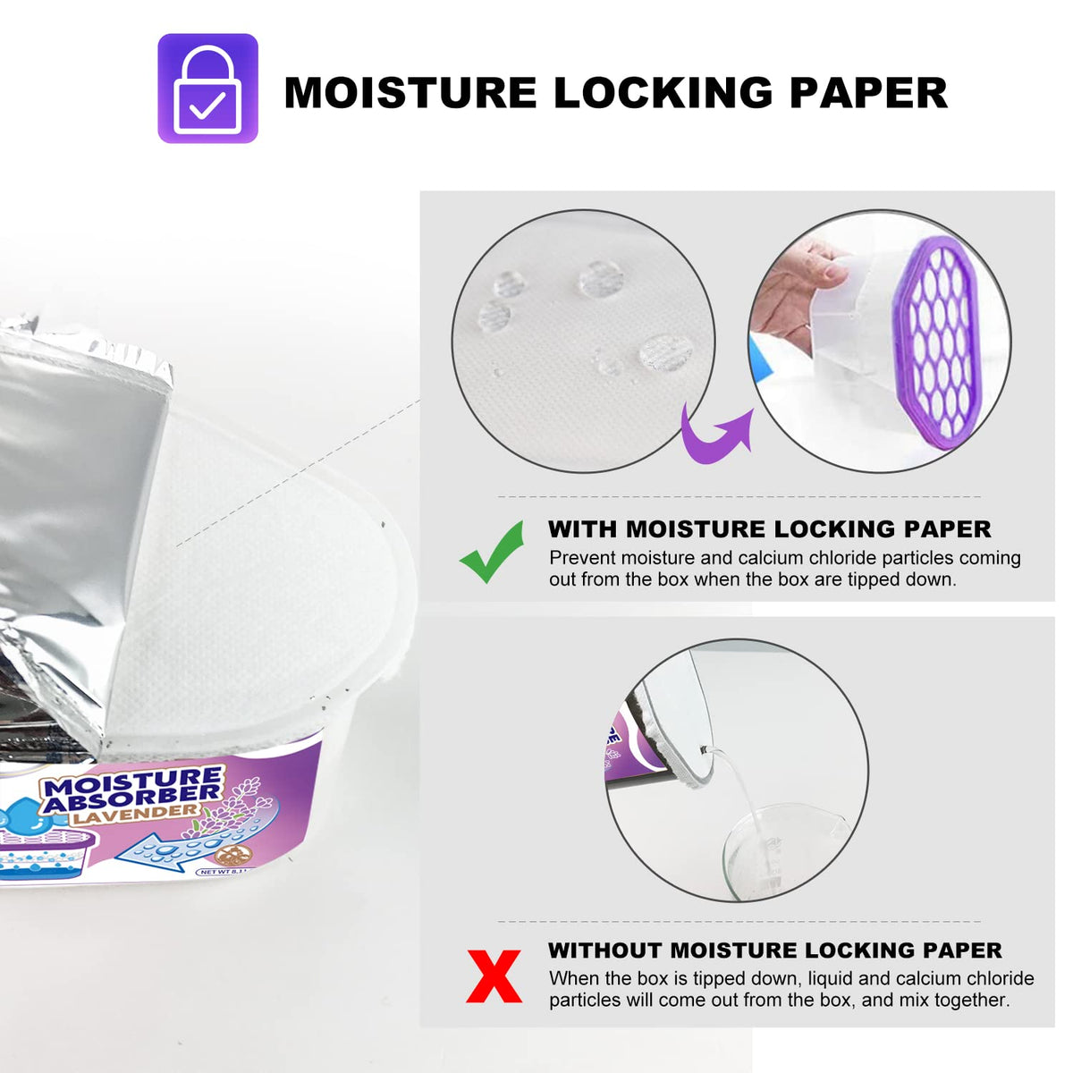 Moisture Absorbers with Lavender Scent (72.99 Ounce)