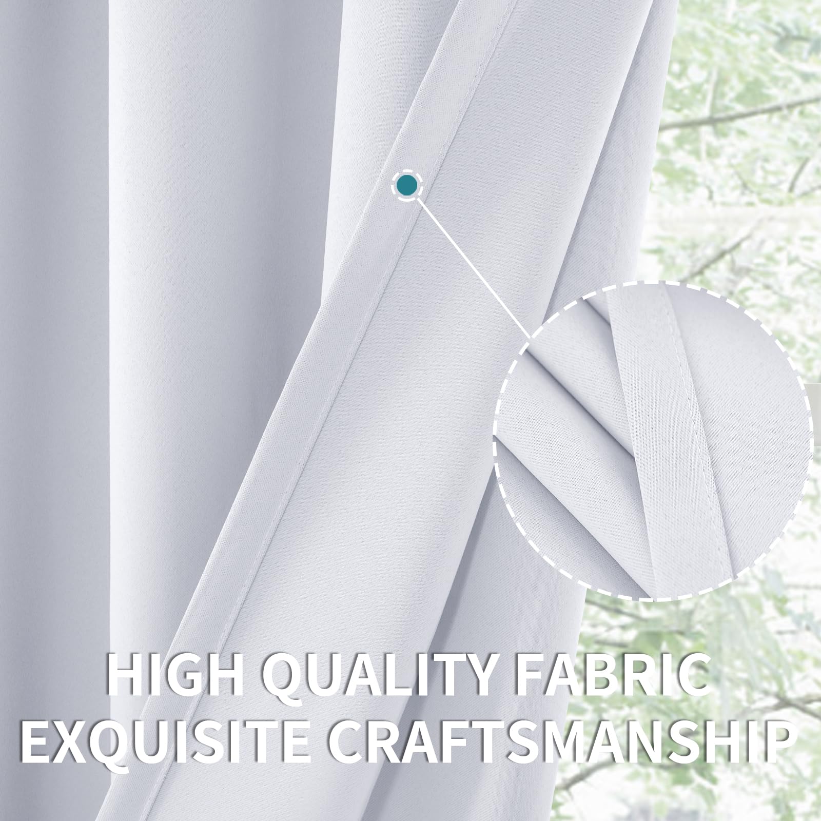 Short Curtains for Kitchen Window Over Sink (2 Count)