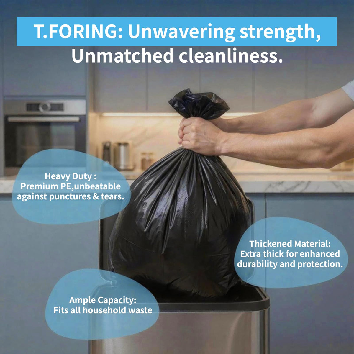 20 25 Gallon Trash Bags Unscented (120 Count)