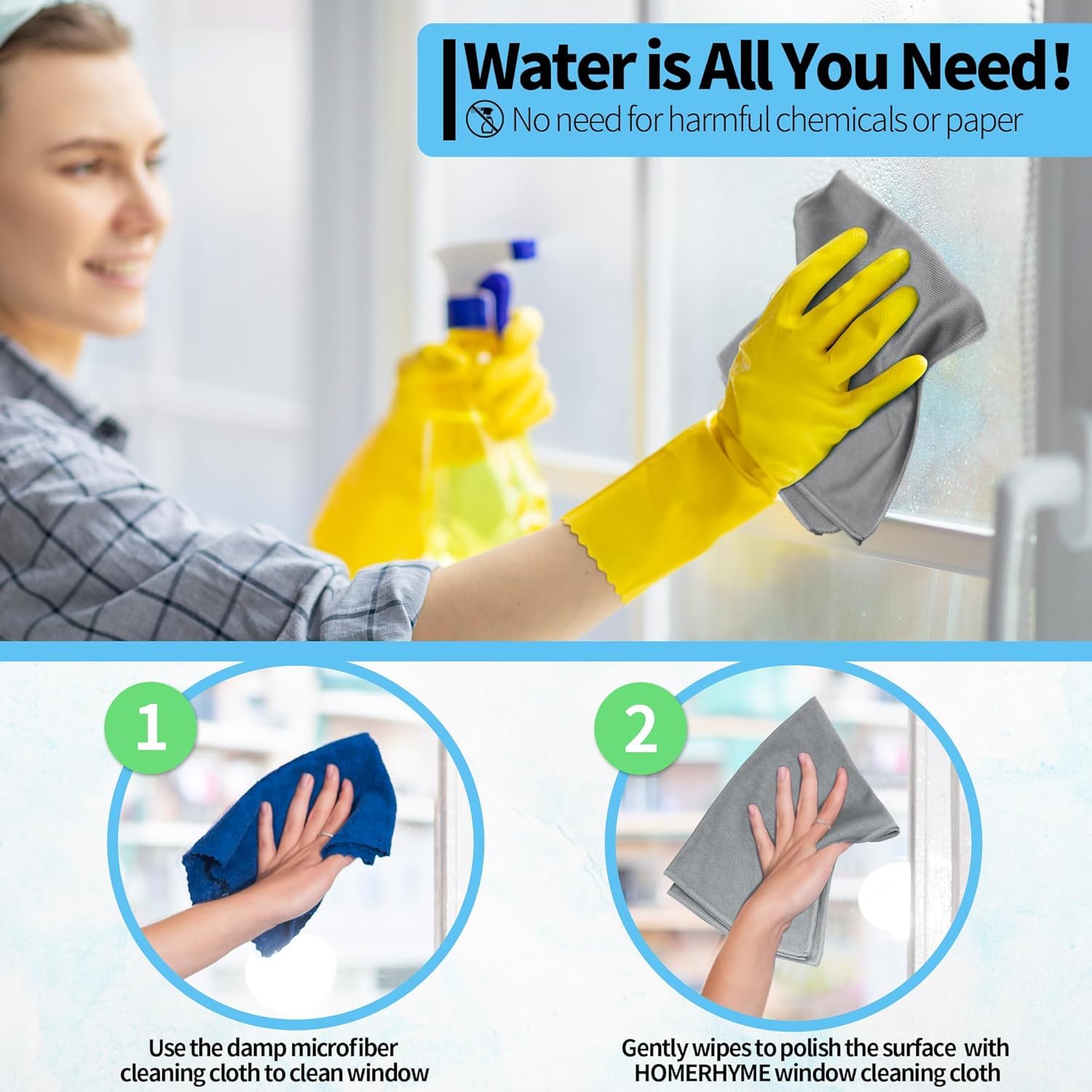 Microfiber Cleaning Cloth (6 Count)