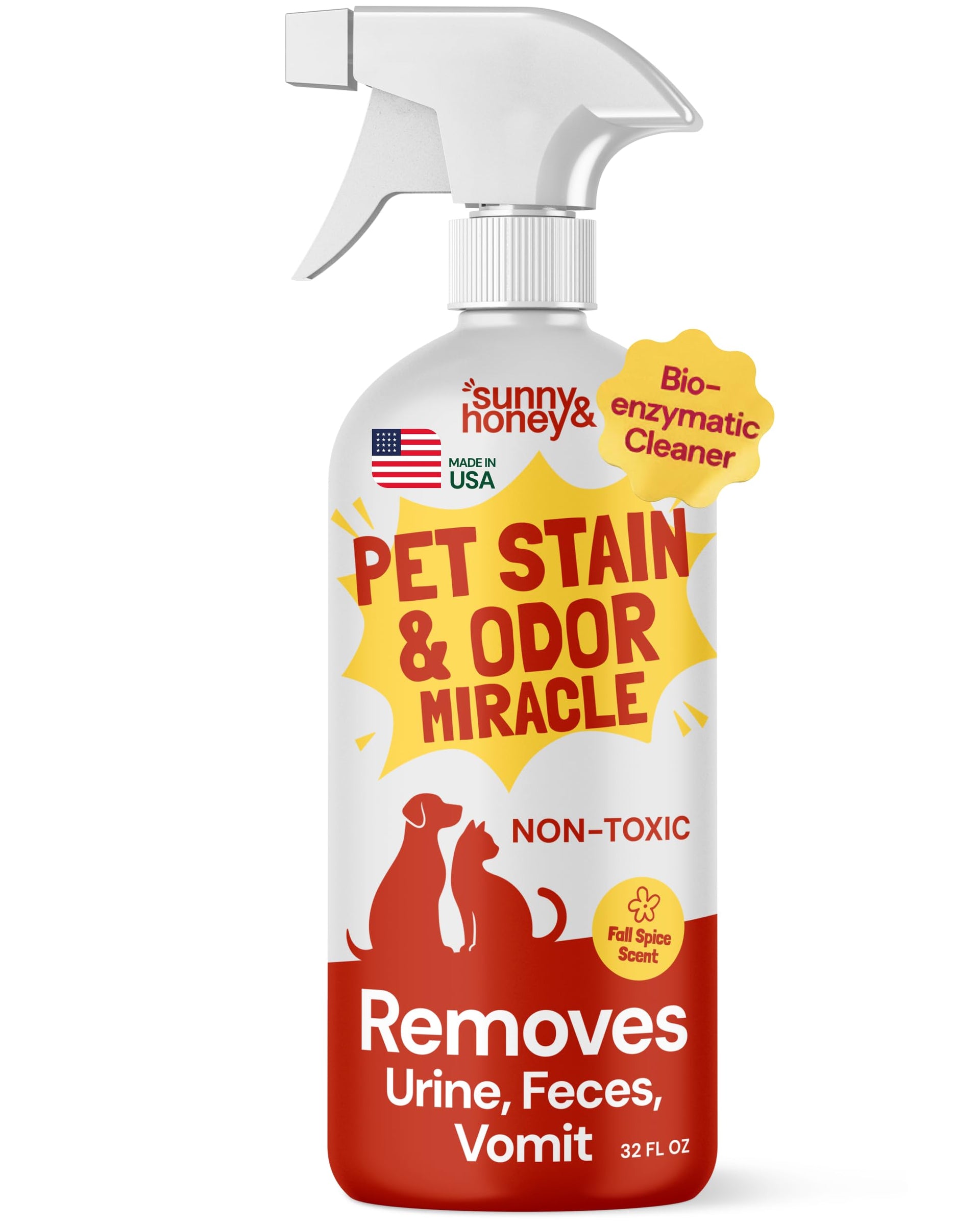 Pet Stain and Odor Remover Spray for Carpets (32 Fl Oz)