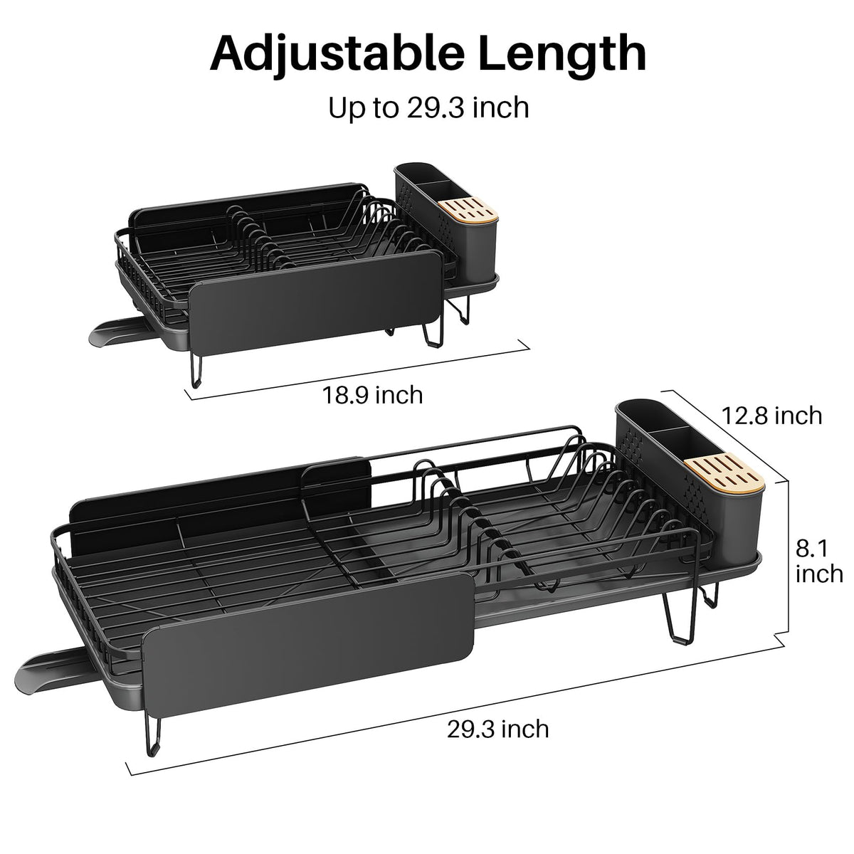 Large Dish Drying Rack for Kitchen Counter