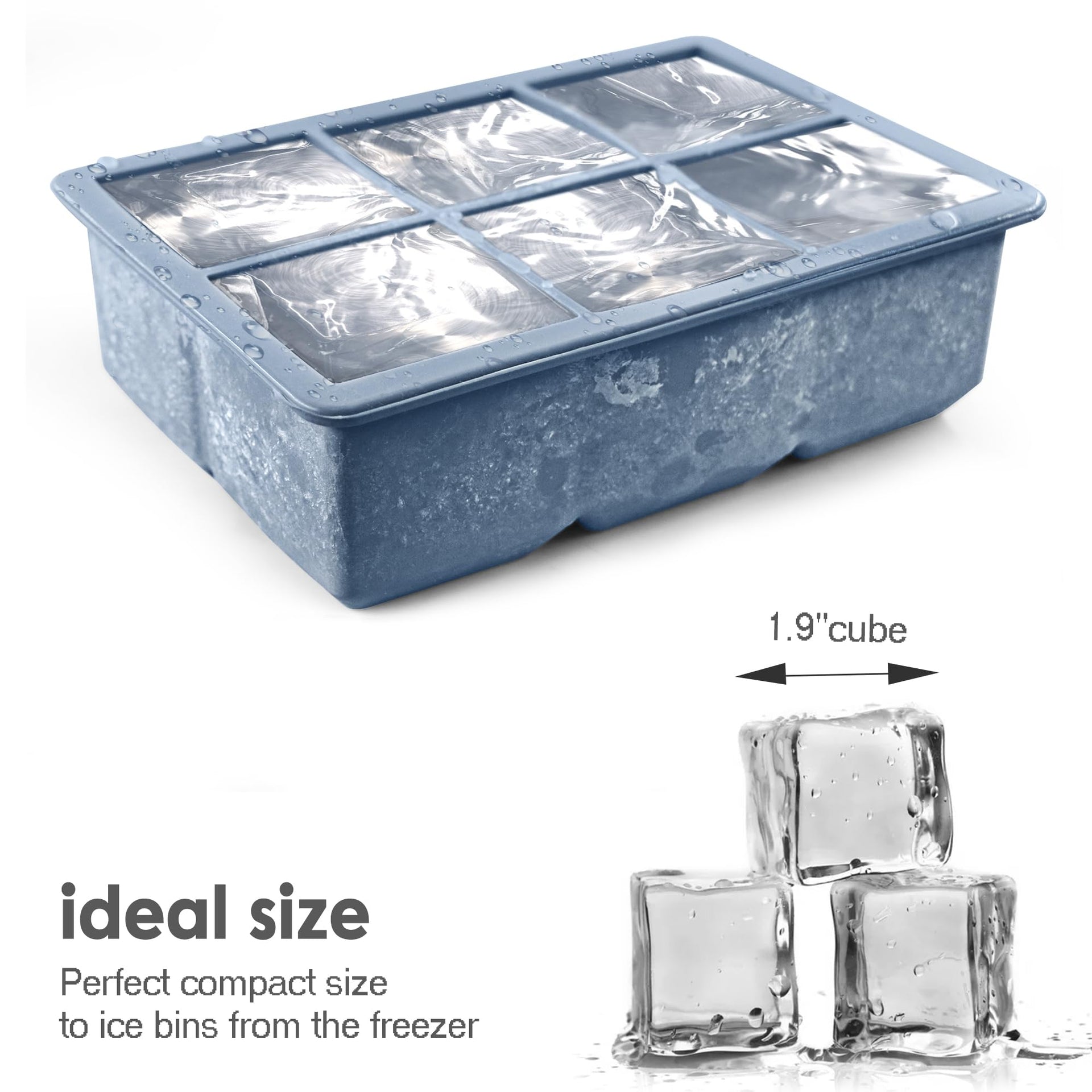 Silicone Ice Cube Trays 3 Pack (3 Count)