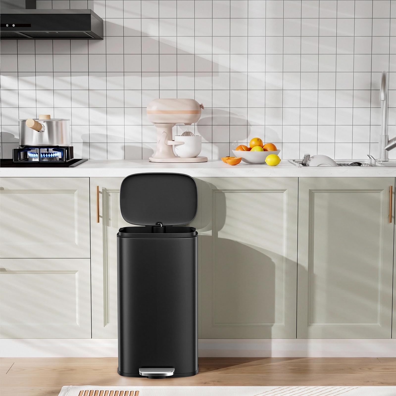 13.2 Gal Step Kitchen Trash Can
