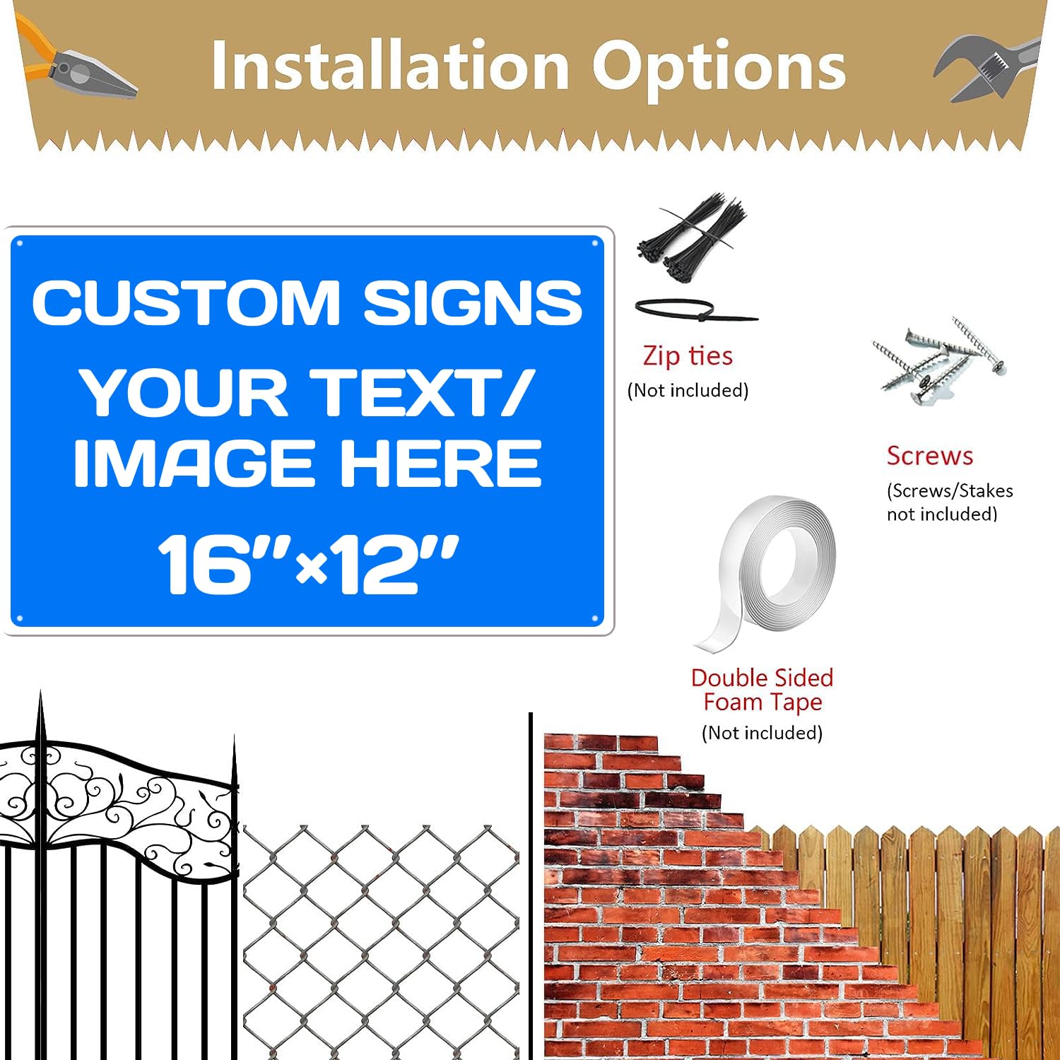 Personalized Aluminum Metal Signs
