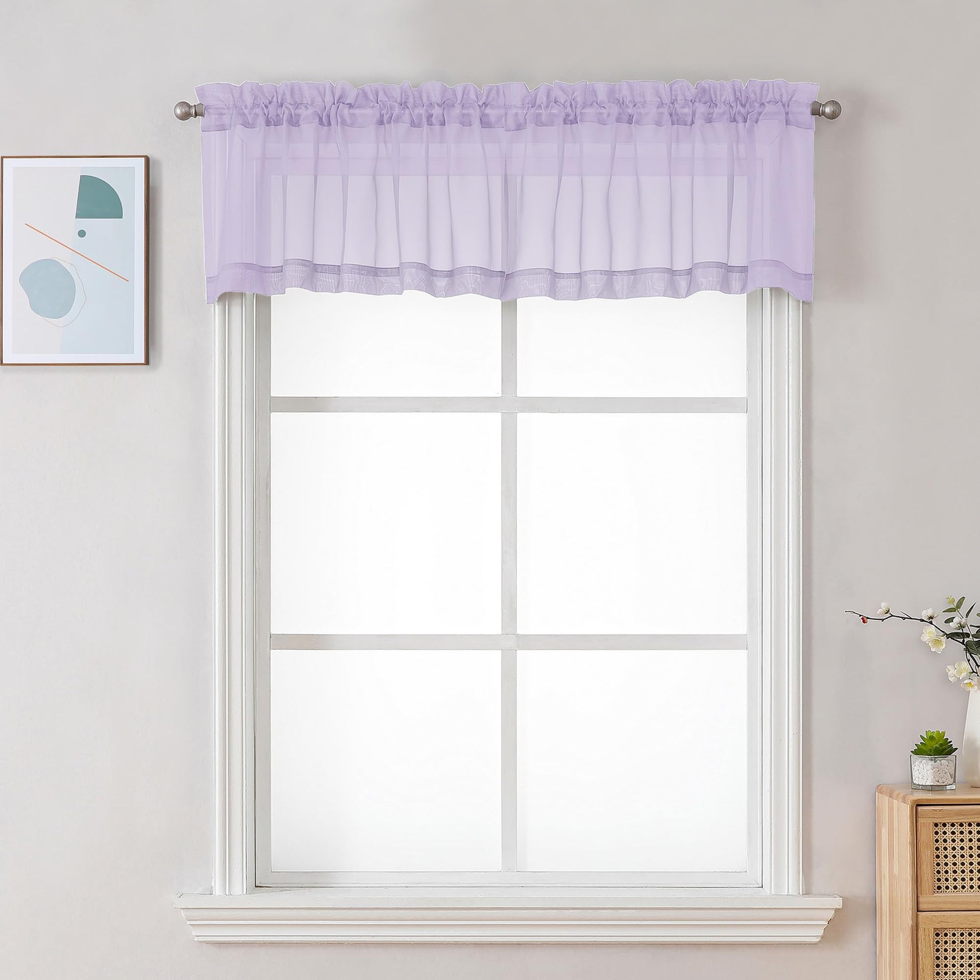 Sheer Valances for Windows 2 Pack (2 Count)