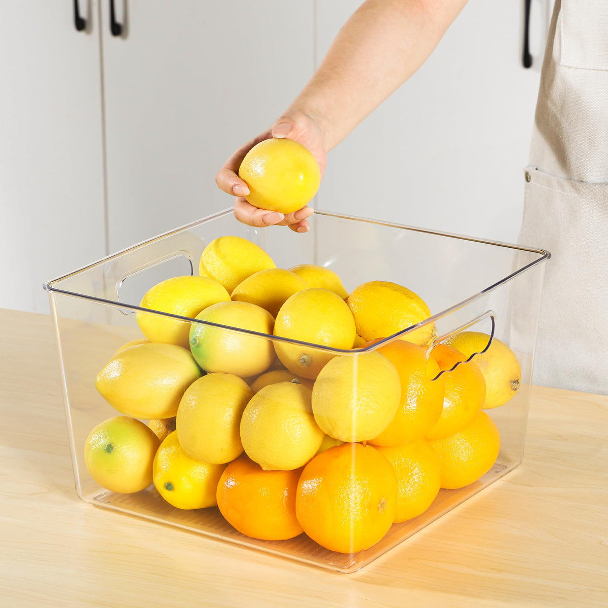 8 Pack Extra Large Clear Storage Bins (8 Count)