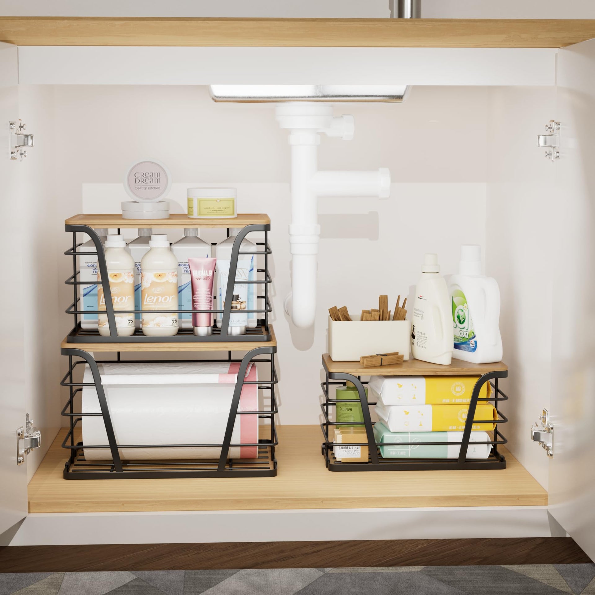 3 Pack Stackable Pantry Organizer (3 Count)