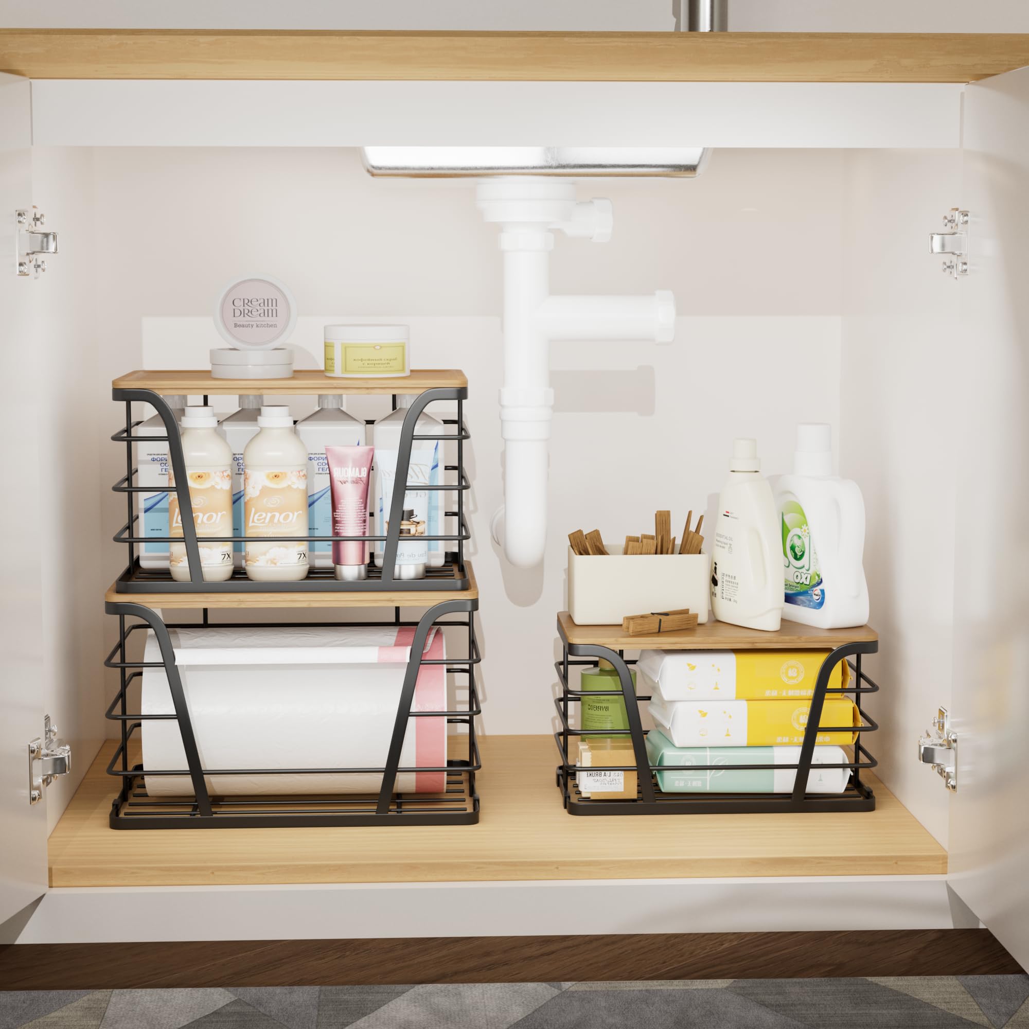 3 Pack Stackable Pantry Organizer (3 Count)