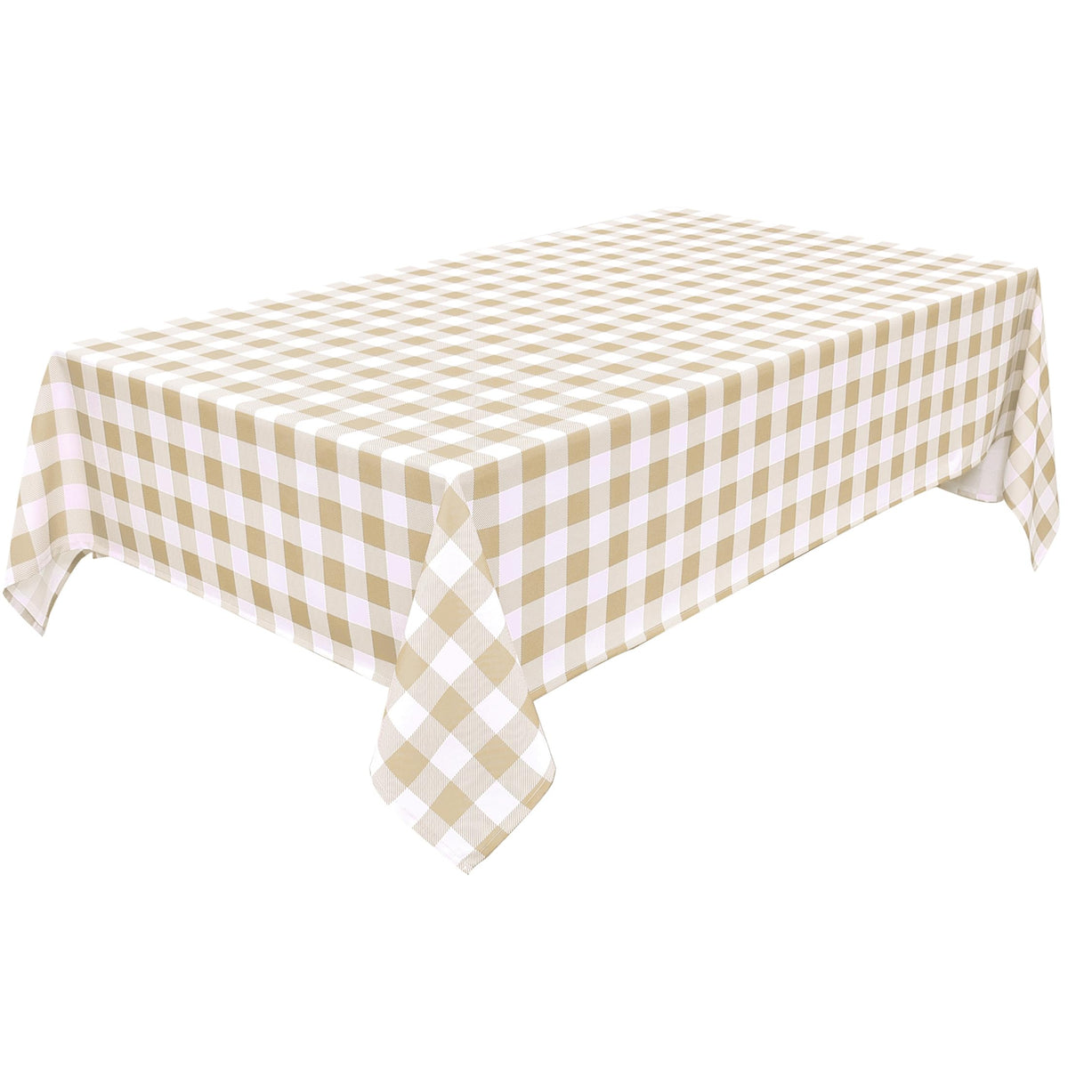 Classic Gingham Plaid Tablecloth Fabric