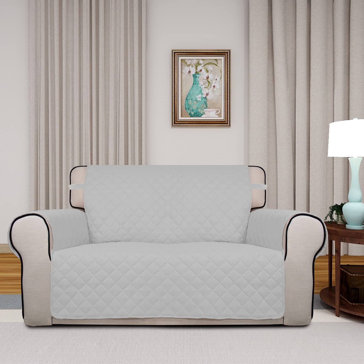 Reversible Quilted Couch Covers for Dogs Loveseat Sofa Cover 46.5”