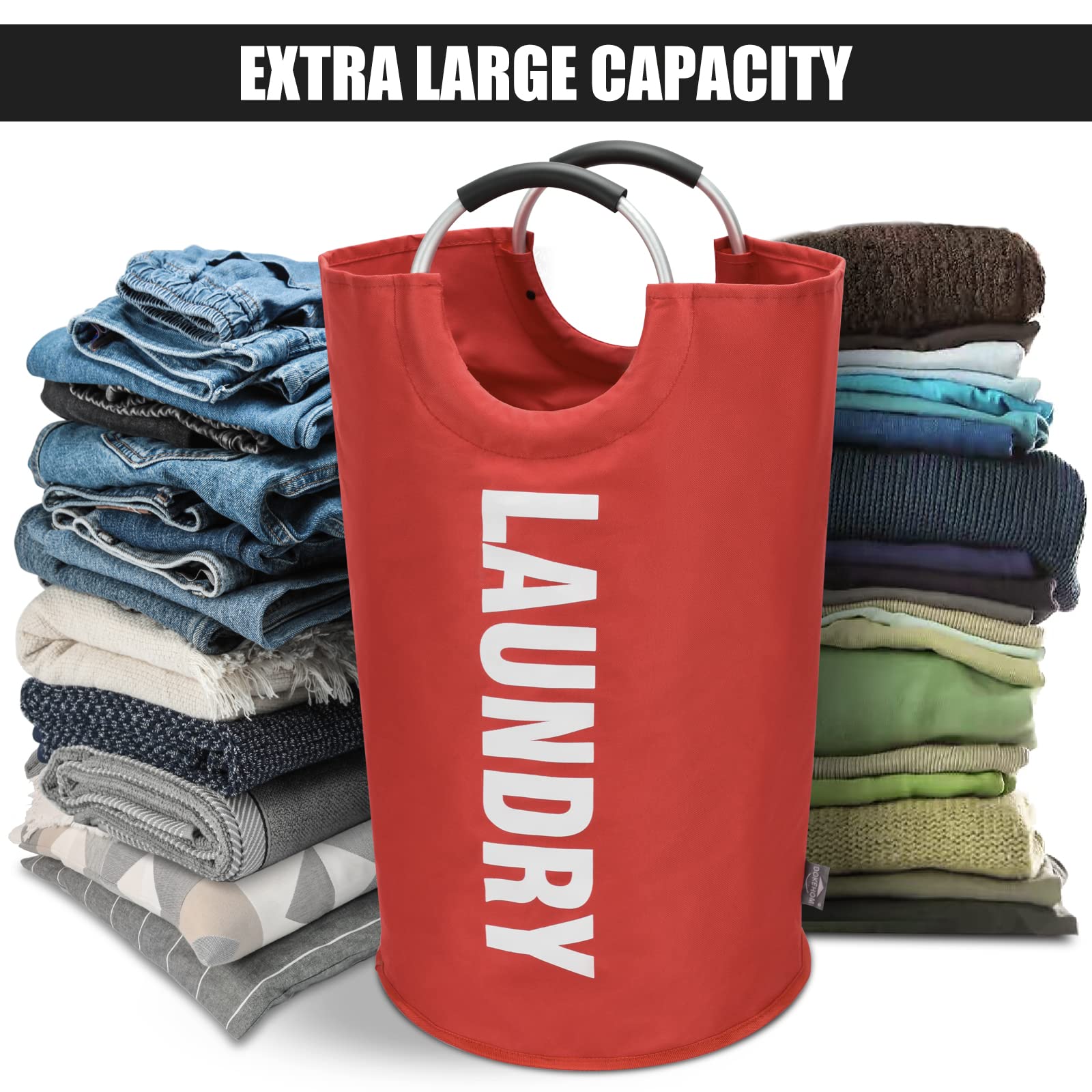 125L X Large Collapsible Washing Laundry Basket Bag - ModHome Supplies