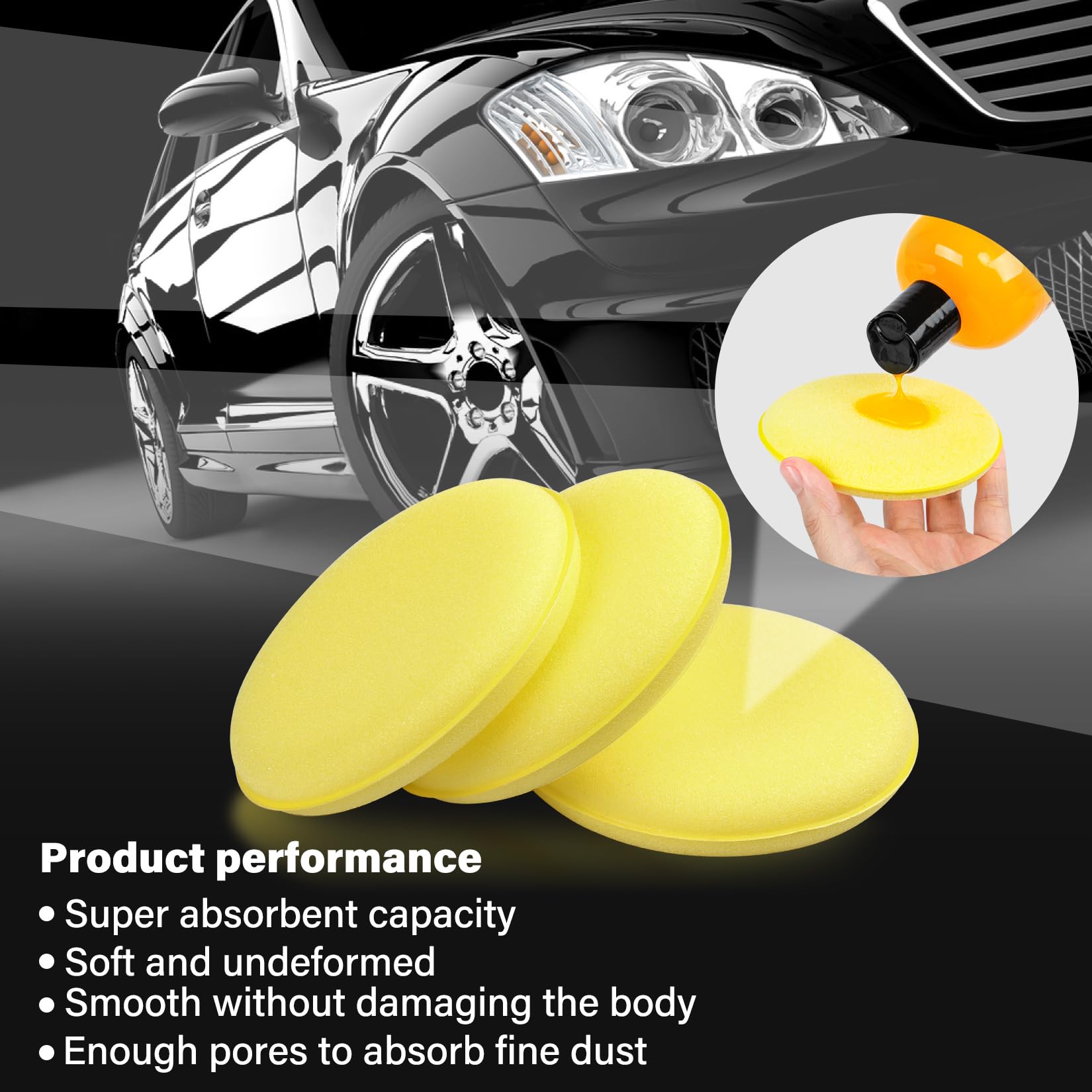 24PCS Car Wax Applicator Pad (24 Count)