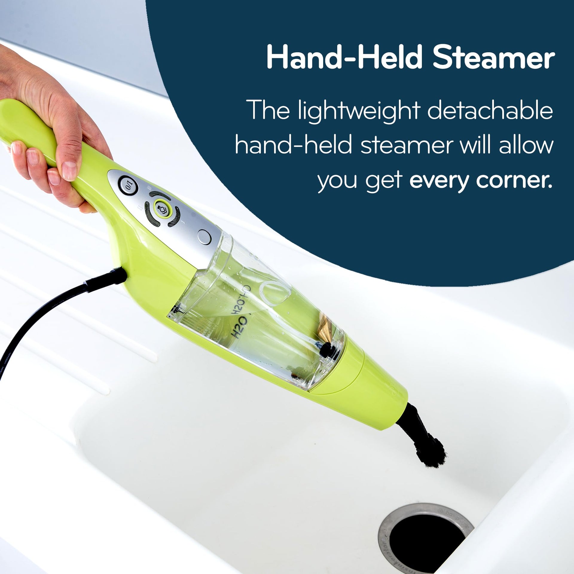 HD Dual Blast Steam Mop & Handheld Steam Cleaner