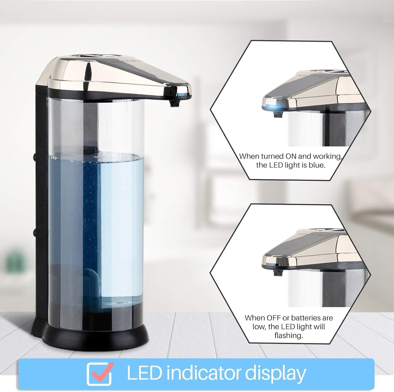17oz Automatic Liquid Soap Dispenser