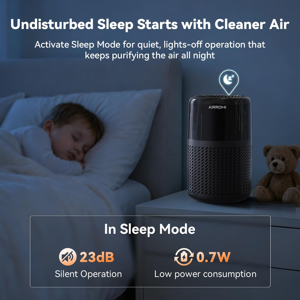HEPA Air Purifier for Bedroom&Home