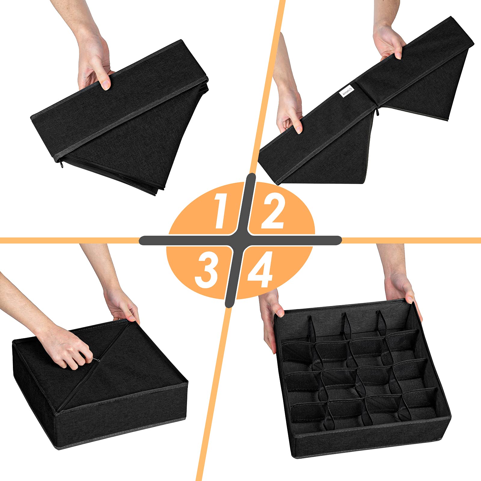 3 Pack Sock Underwear Organizer Dividers (3 Count)